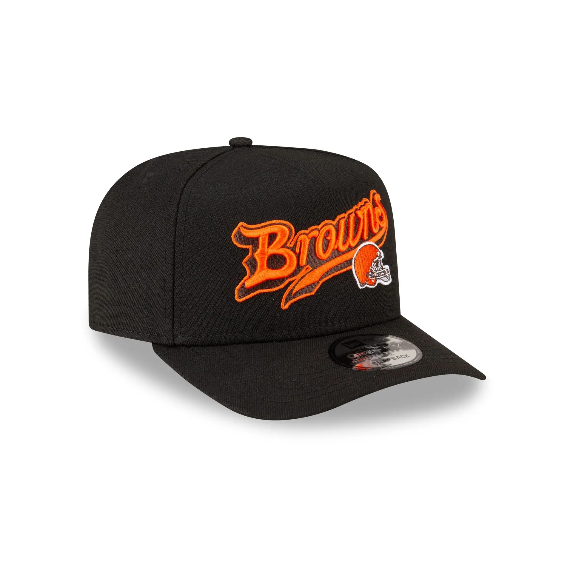Born x Raised x Cleveland Browns Script Black 9FIFTY A-Frame Snapback Hat sold by New Era product image thumbnail 3
