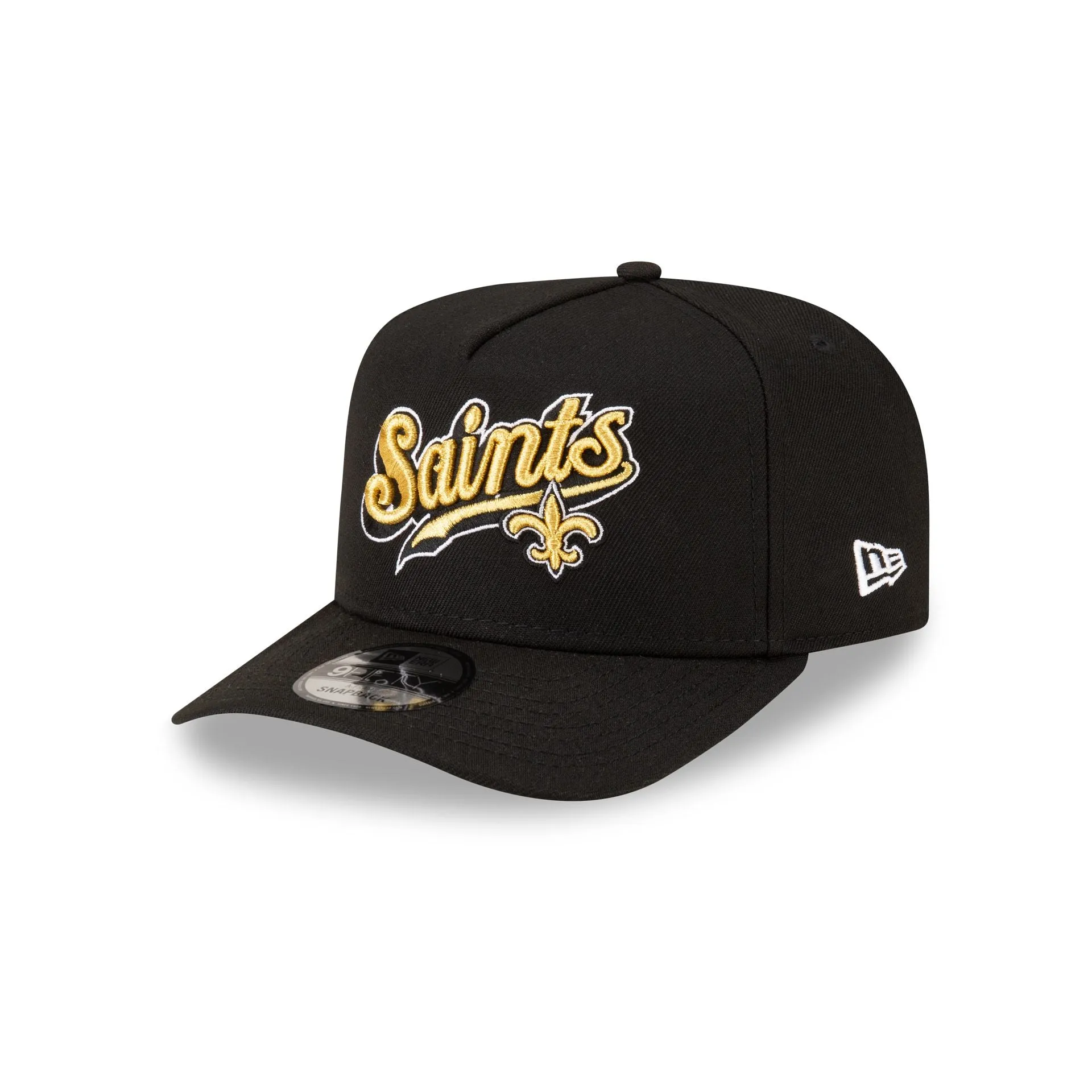 Born x Raised x New Orleans Saints Script Black 9FIFTY A-Frame Snapback Hat sold by New Era
