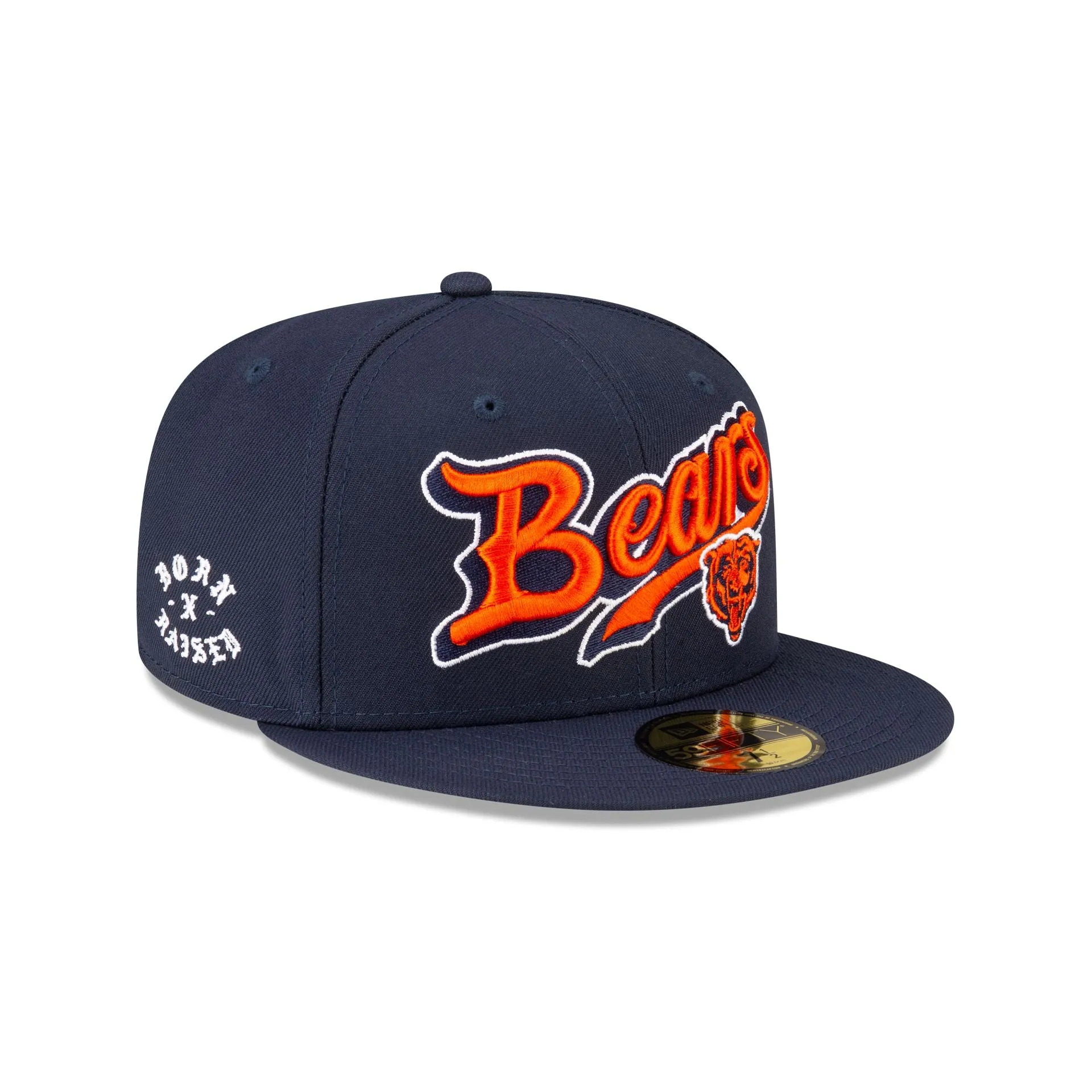 Born x Raised x Chicago Bears Script 59FIFTY Fitted Hat sold by New Era
