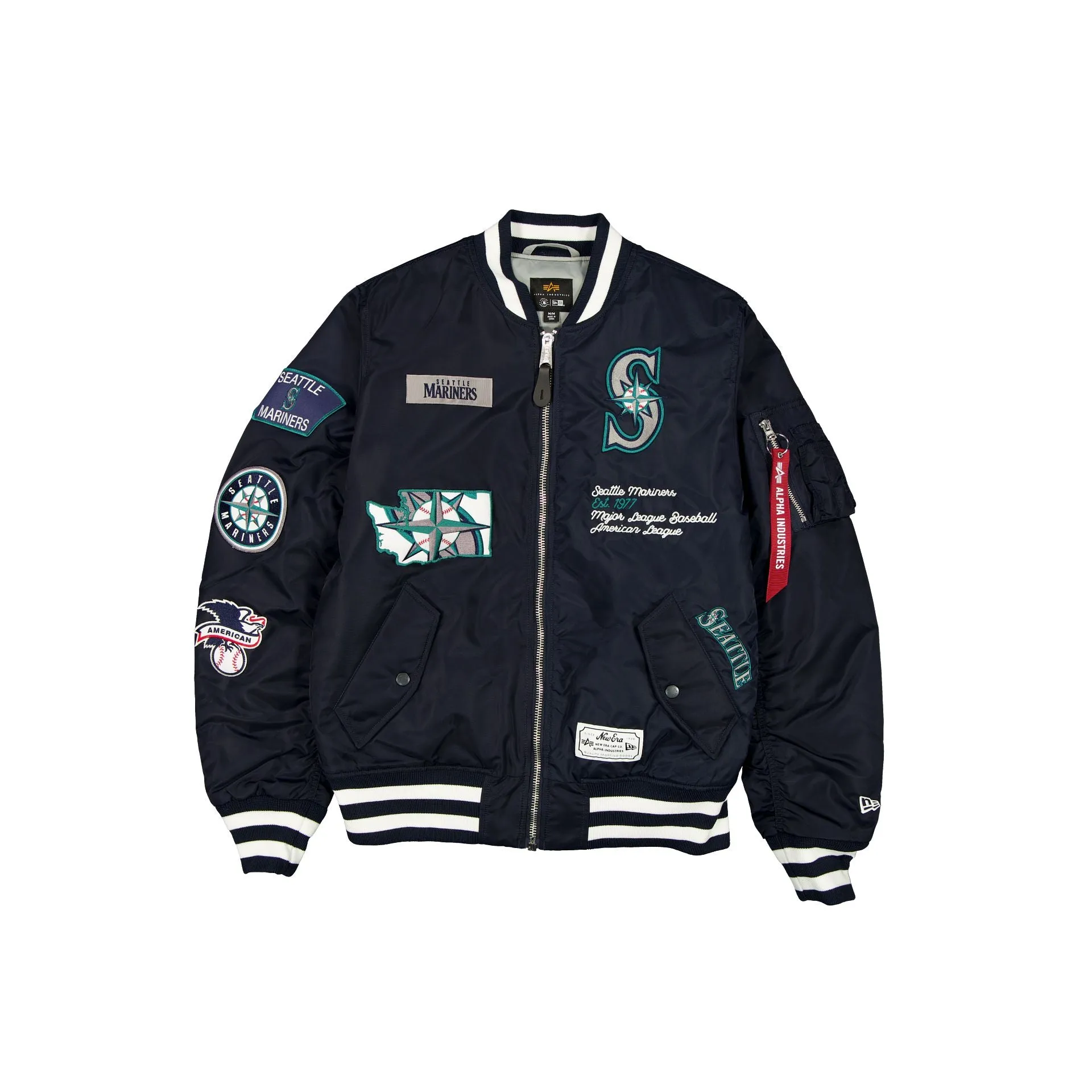 Alpha Industries x Seattle Mariners Navy MA-1 Bomber Jacket sold by New Era