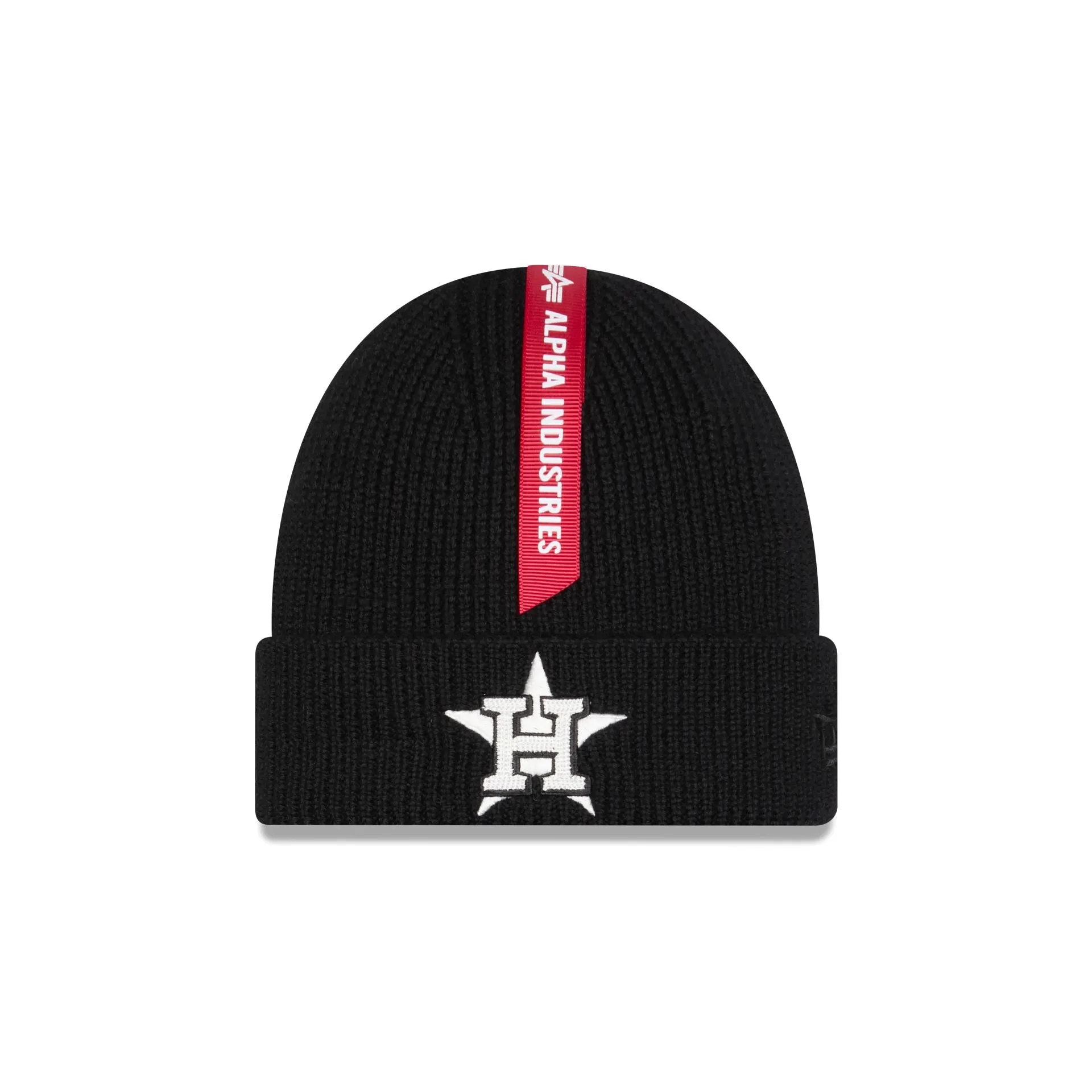 Alpha Industries x Houston Astros Black Cuff Knit Hat sold by New Era