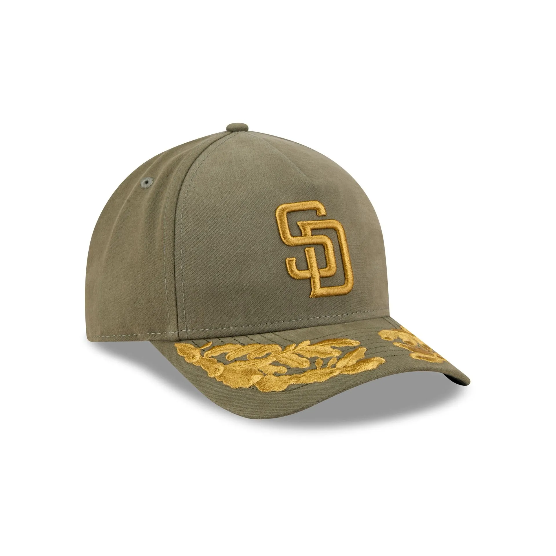 Alpha Industries x San Diego Padres Olive Green 9FORTY M-Crown A-Frame Snapback Hat sold by New Era product image thumbnail 3