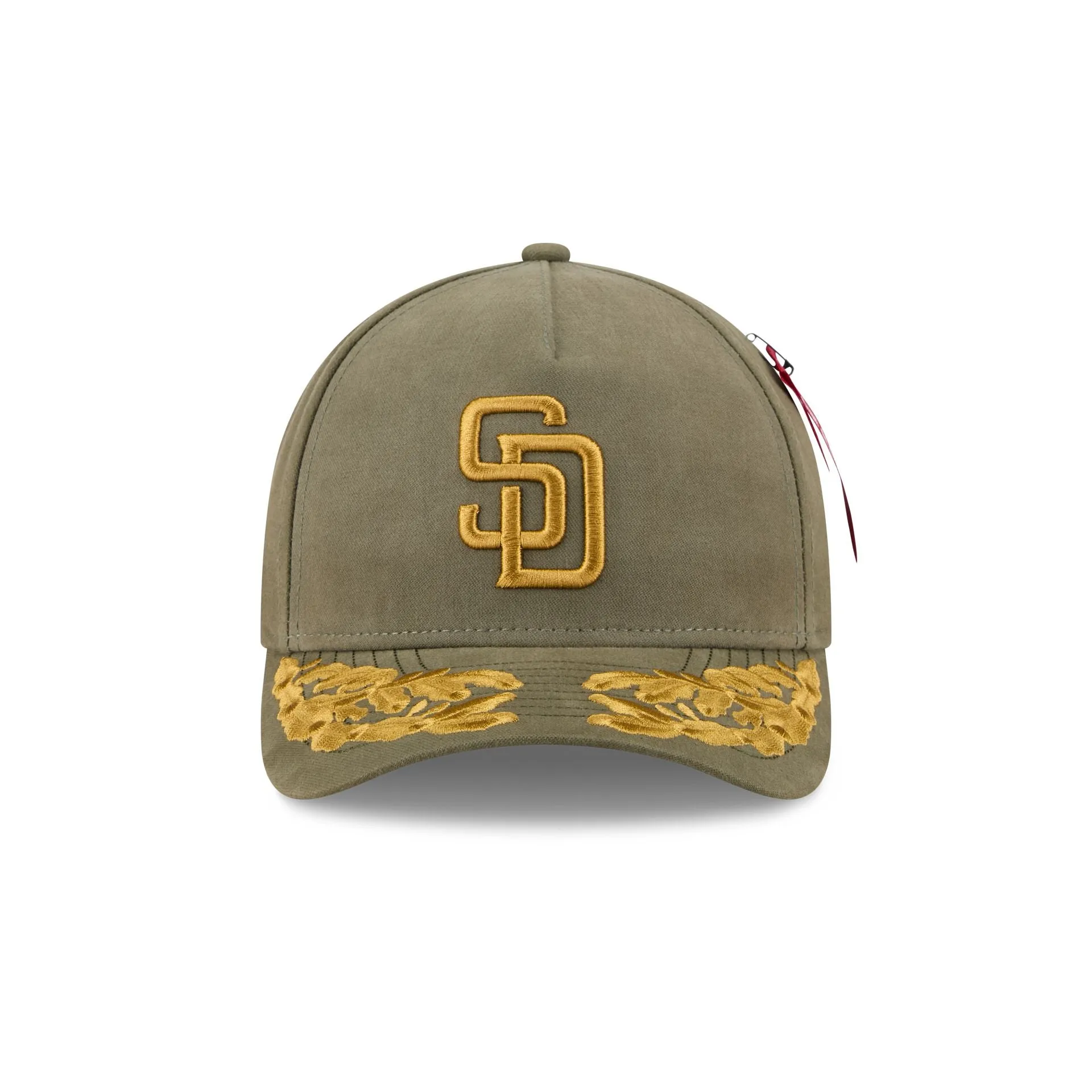 Alpha Industries x San Diego Padres Olive Green 9FORTY M-Crown A-Frame Snapback Hat sold by New Era product image thumbnail 2