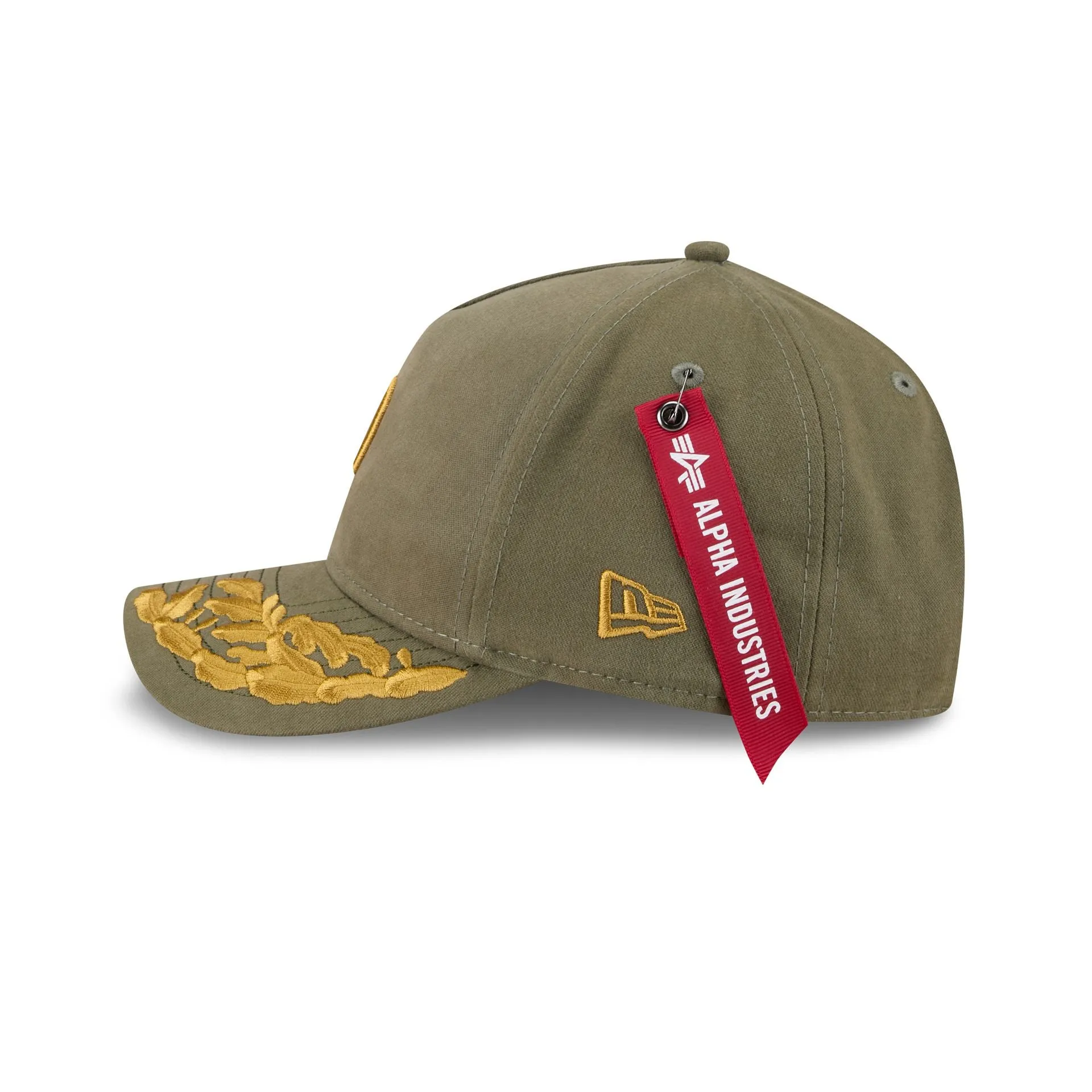 Alpha Industries x San Diego Padres Olive Green 9FORTY M-Crown A-Frame Snapback Hat sold by New Era product image thumbnail 4