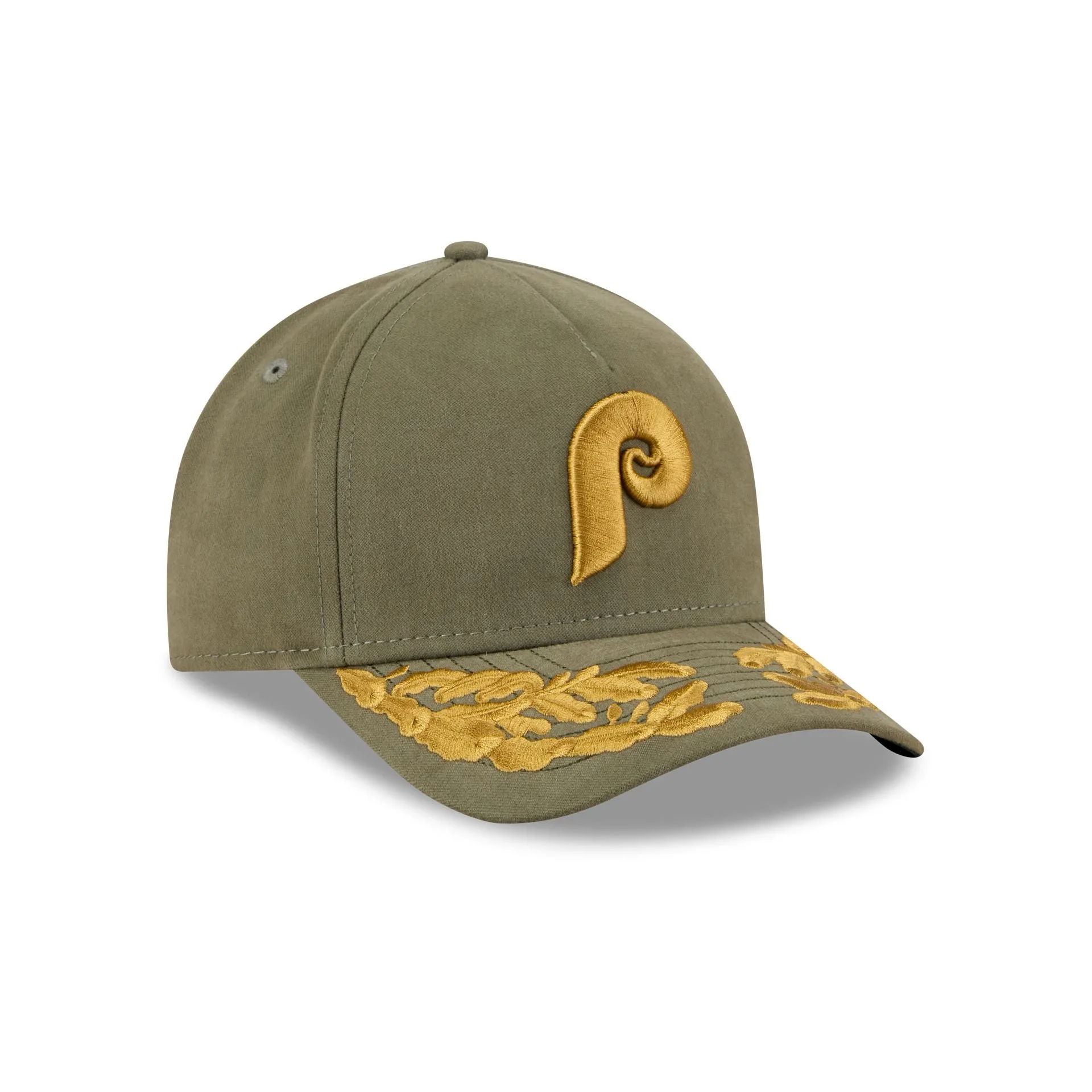 Alpha Industries x Philadelphia Phillies Olive Green 9FORTY M-Crown A-Frame Snapback Hat sold by New Era product image thumbnail 3