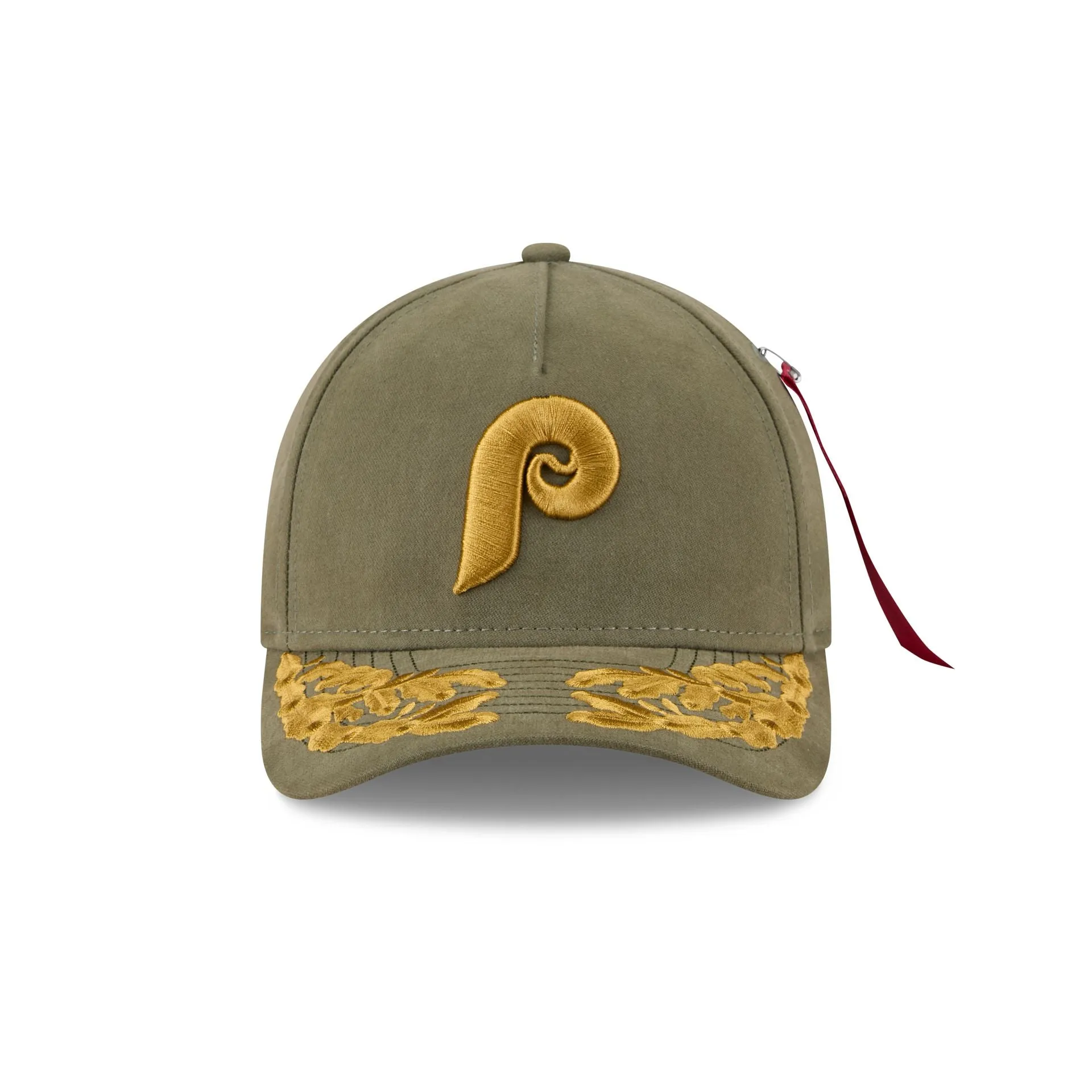 Alpha Industries x Philadelphia Phillies Olive Green 9FORTY M-Crown A-Frame Snapback Hat sold by New Era product image thumbnail 2