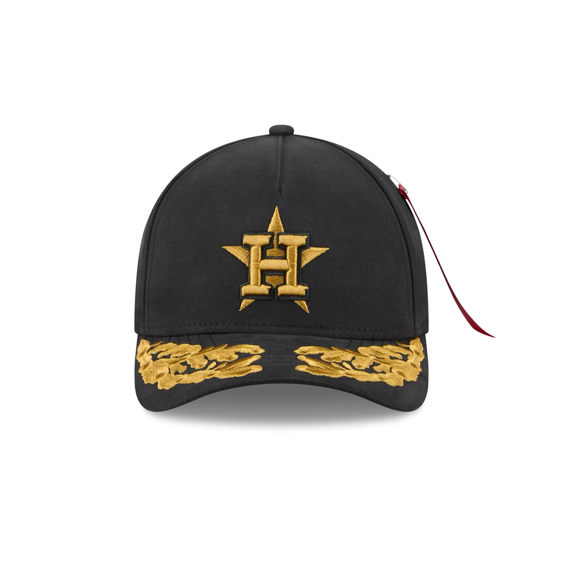 Alpha Industries x Houston Astros Black 9FORTY M-Crown A-Frame Snapback Hat sold by New Era product image thumbnail 2