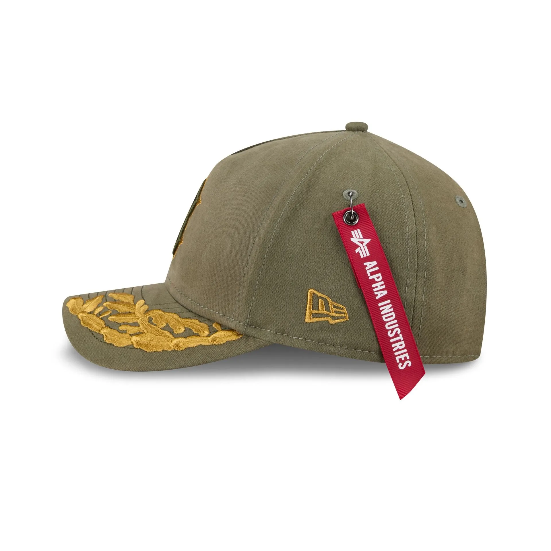 Alpha Industries x Boston Red Sox Olive Green 9FORTY M-Crown A-Frame Snapback Hat sold by New Era product image thumbnail 4