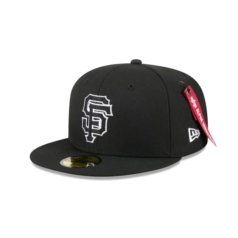 Alpha Industries x San Francisco Giants Black 59FIFTY Fitted Hat sold by New Era