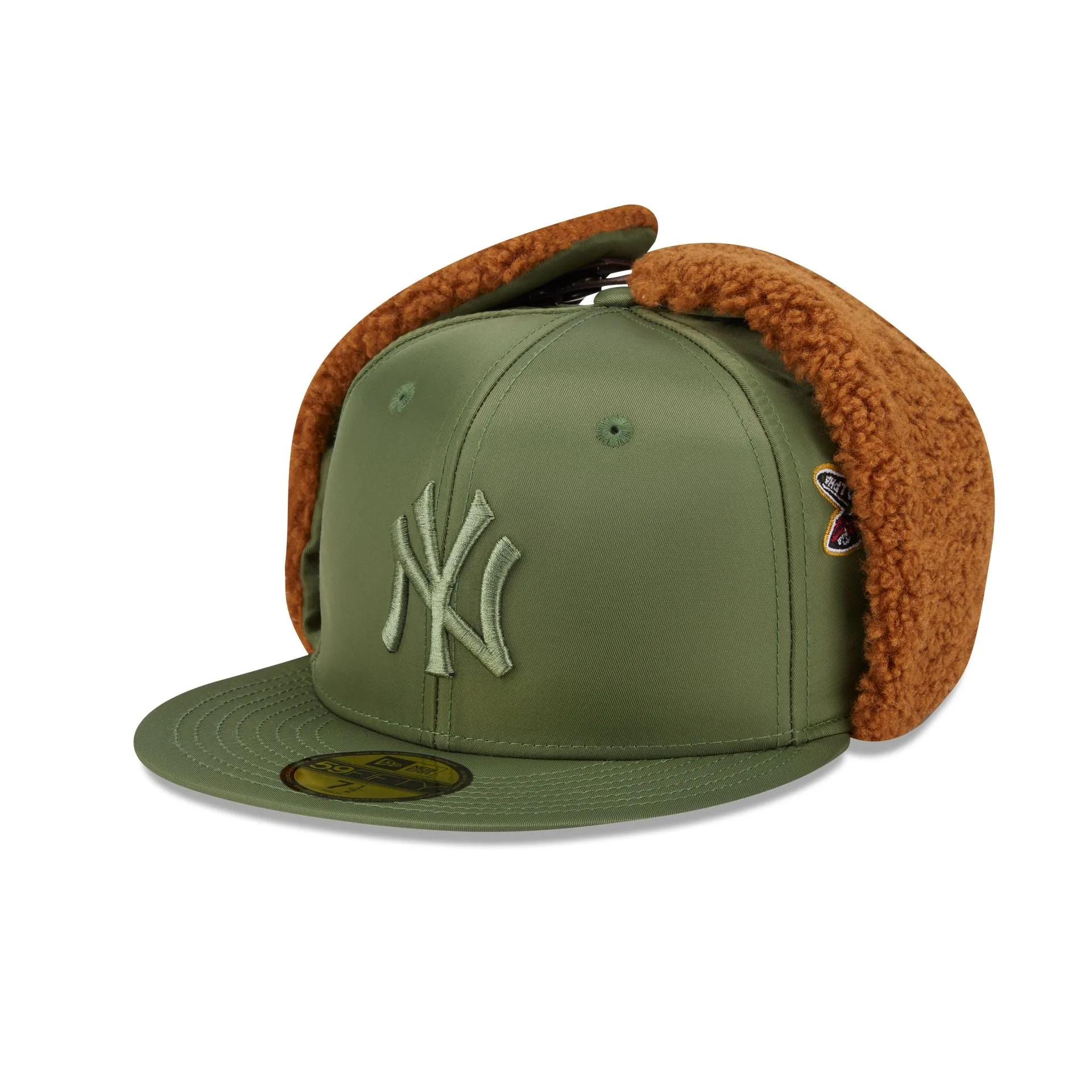 Alpha Industries x New York Yankees Olive Green Dog Ear 59FIFTY Fitted Hat sold by New Era