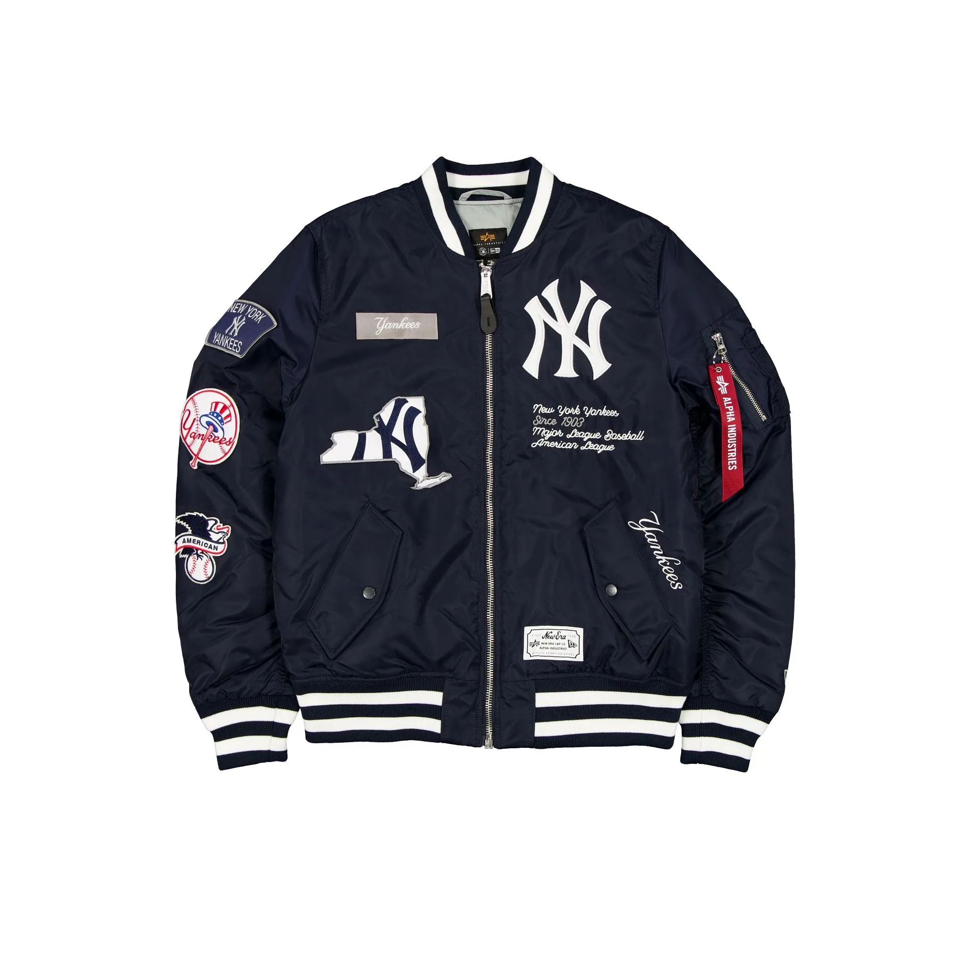 Alpha Industries x New York Yankees Navy MA-1 Bomber Jacket sold by New Era