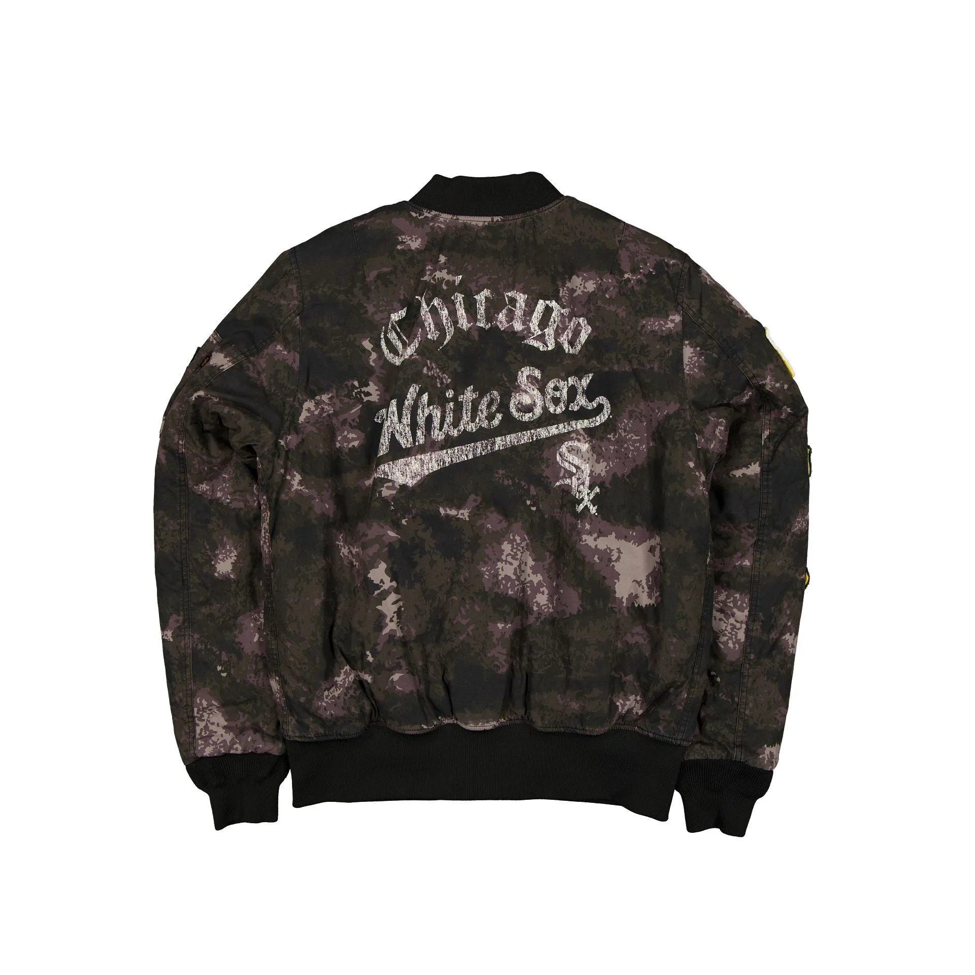 Alpha Industries x Chicago White Sox Black Camo MA-1 Bomber Jacket sold by New Era product image thumbnail 3