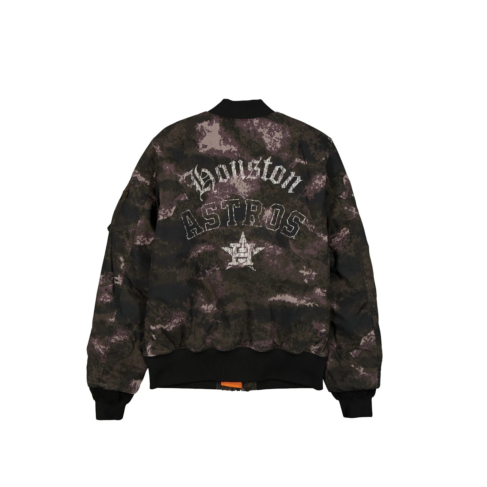 Alpha Industries x Houston Astros Black Camo MA-1 Bomber Jacket sold by New Era product image thumbnail 3