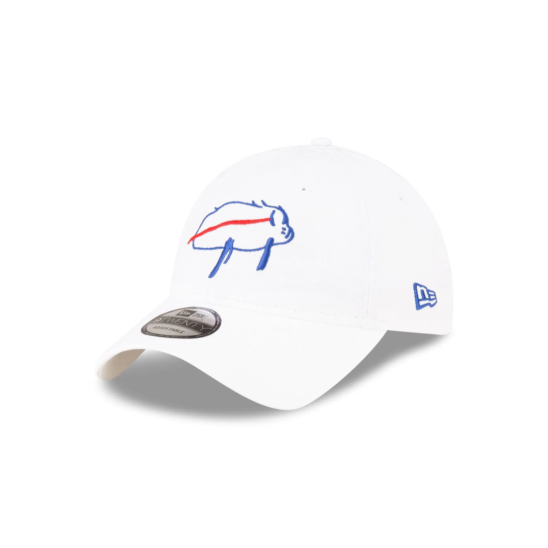 Buffalo Bills Billustration White 9TWENTY Adjustable Hat sold by New Era