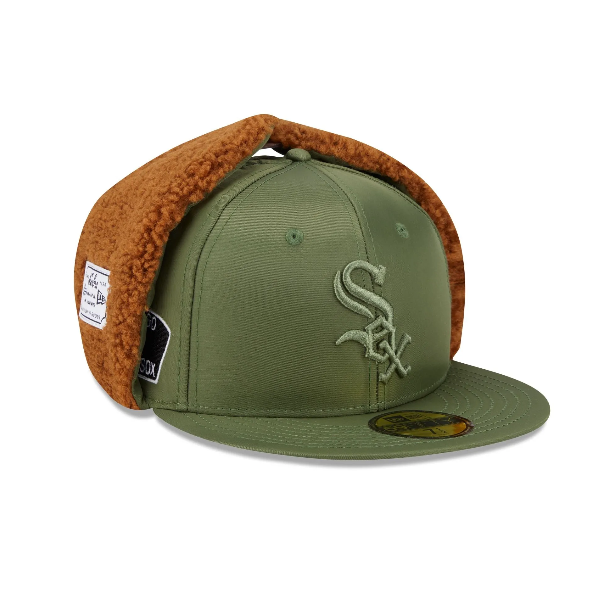 Alpha Industries x Chicago White Sox Olive Green Dog Ear 59FIFTY Fitted Hat sold by New Era product image thumbnail 3