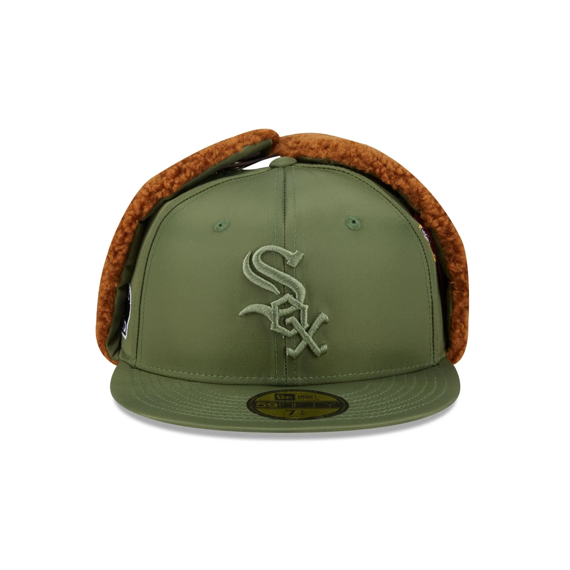 Alpha Industries x Chicago White Sox Olive Green Dog Ear 59FIFTY Fitted Hat sold by New Era product image thumbnail 2