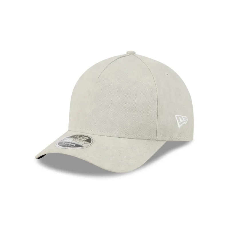 New Era Cap Washed Twill Light Biege 9FORTY M-Crown A-Frame Adjustable Hat sold by New Era