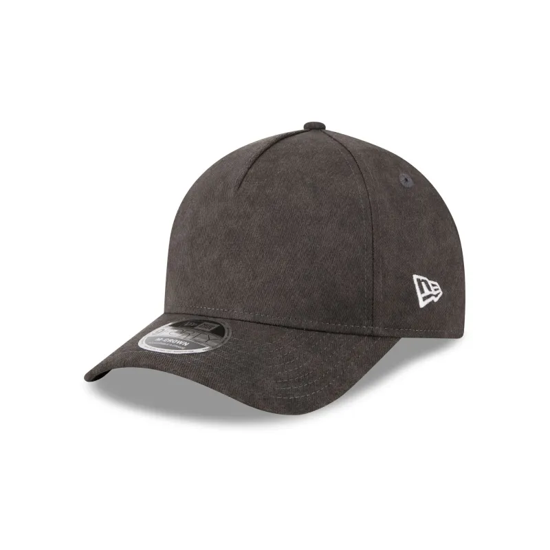 New Era Cap Washed Twill Black 9FORTY M-Crown A-Frame Adjustable Hat sold by New Era