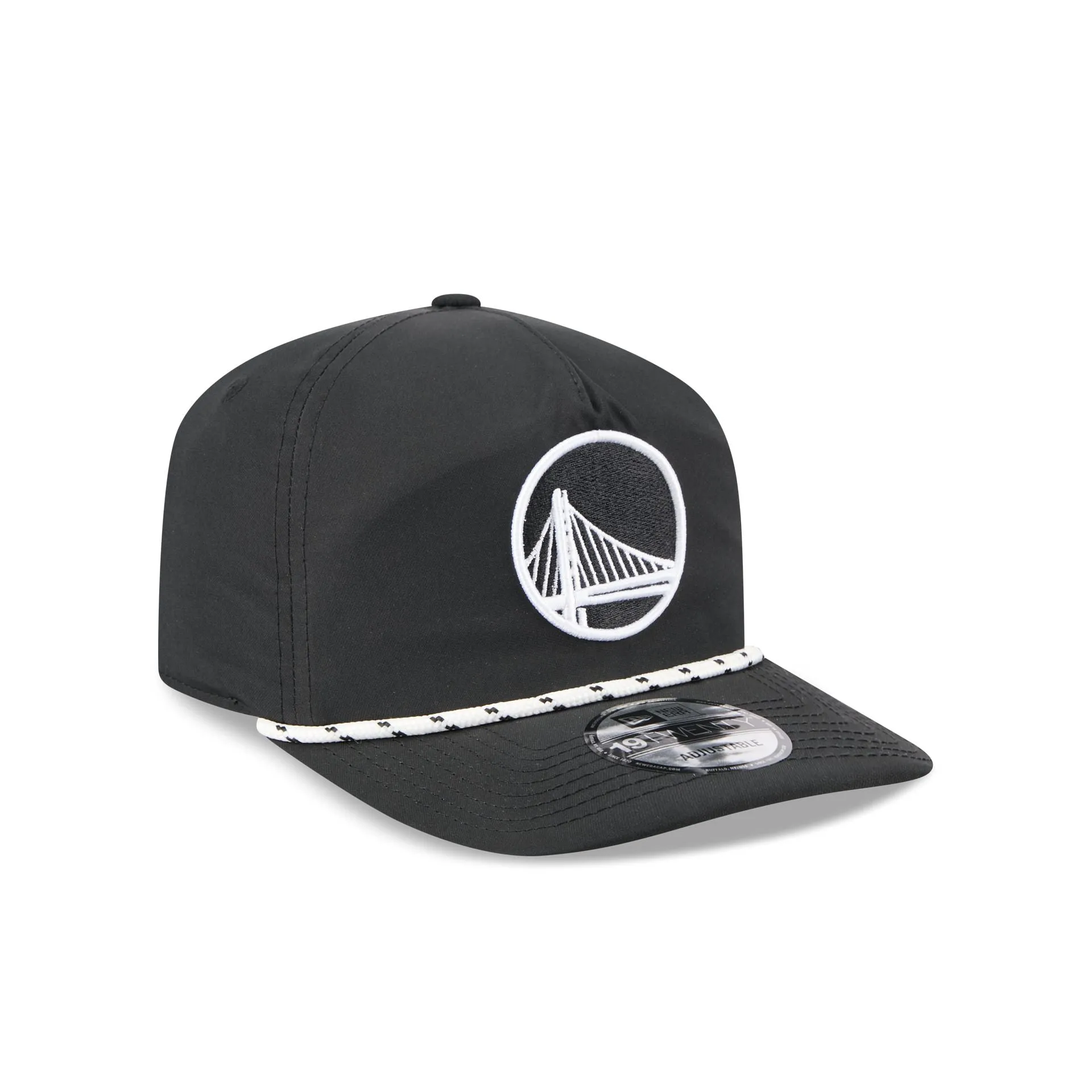 Golden State Warriors Black and White Rope 19TWENTY Snapback Hat sold by New Era product image thumbnail 3