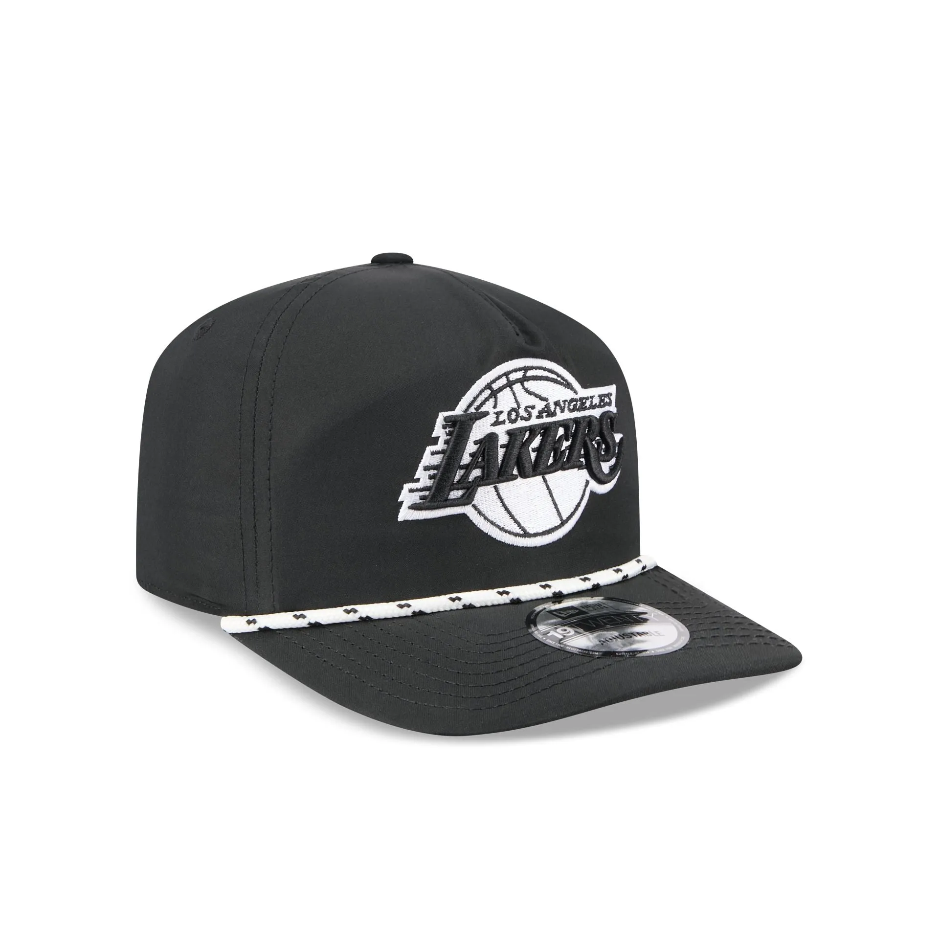 Los Angeles Lakers Black and White Rope 19TWENTY Snapback Hat sold by New Era product image thumbnail 3