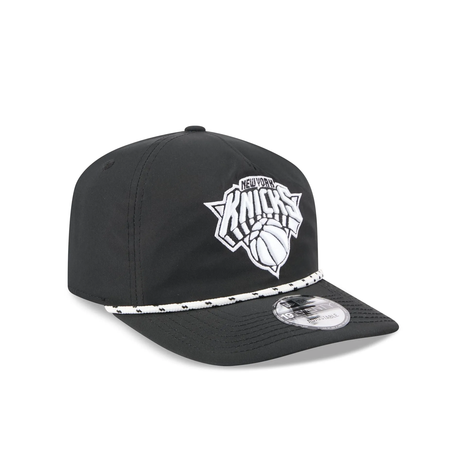 New York Knicks Black and White Rope 19TWENTY Snapback Hat sold by New Era product image thumbnail 3