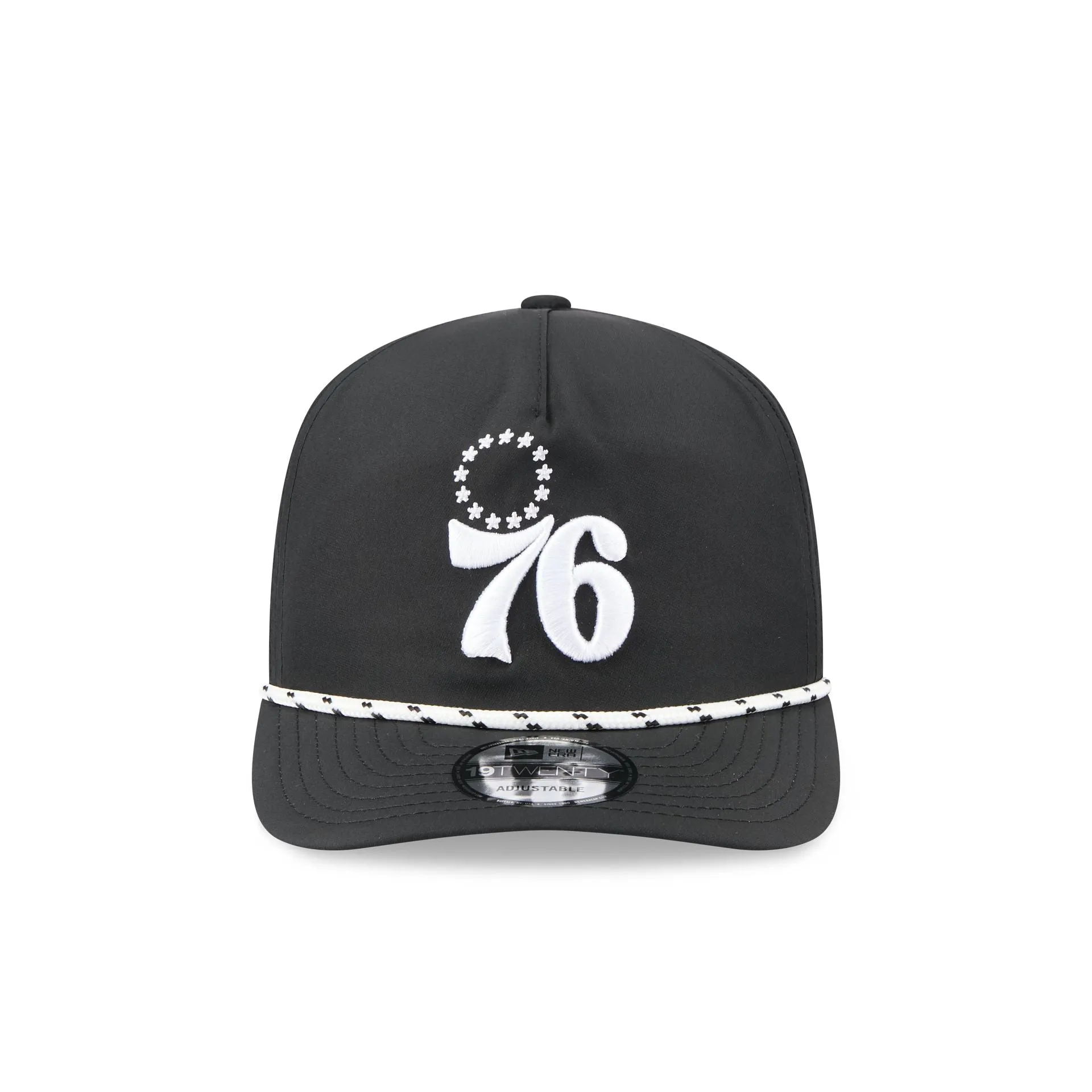 Philadelphia 76ers Black and White Rope 19TWENTY Snapback Hat sold by New Era product image thumbnail 2