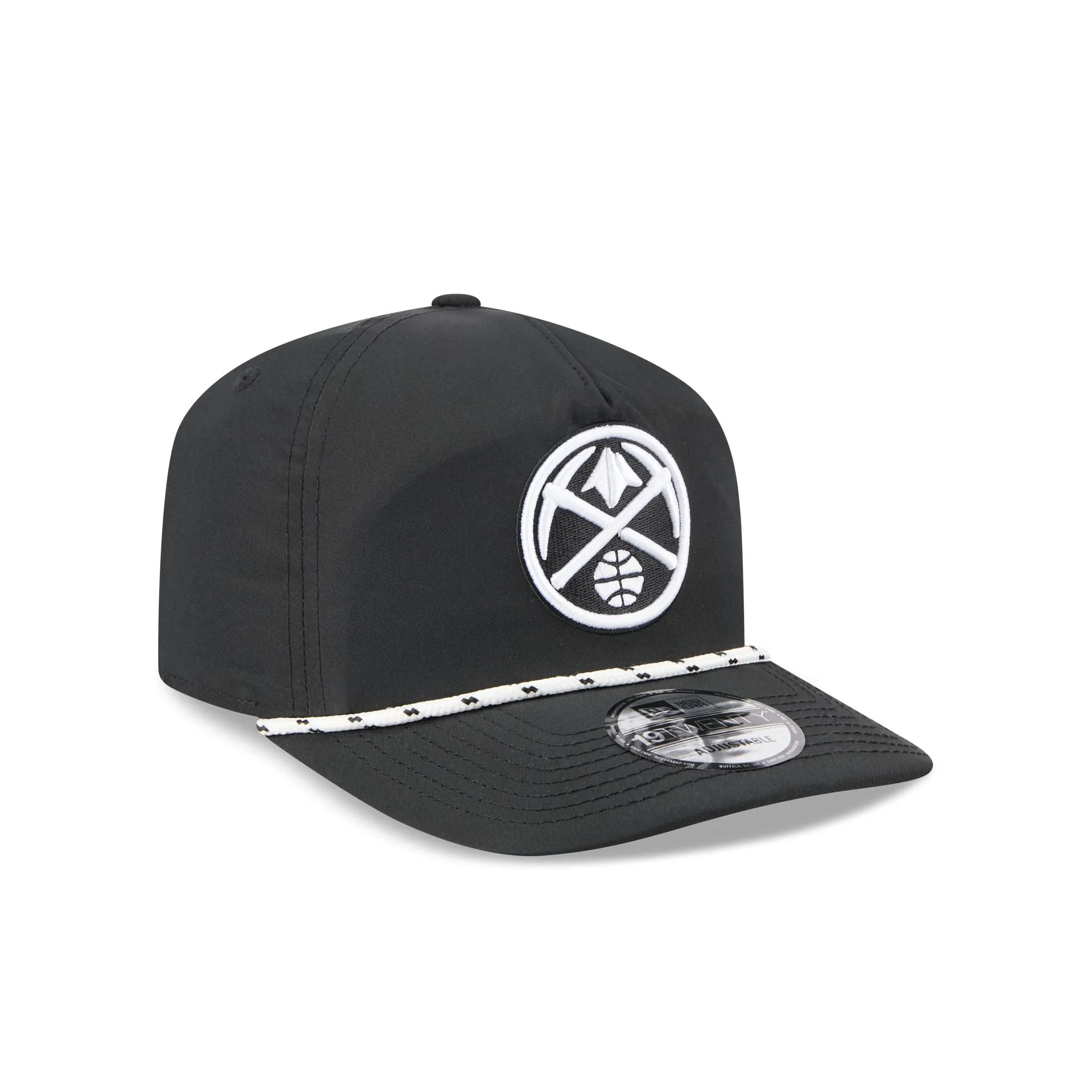 Denver Nuggets Black and White Rope 19TWENTY Snapback Hat sold by New Era product image thumbnail 3