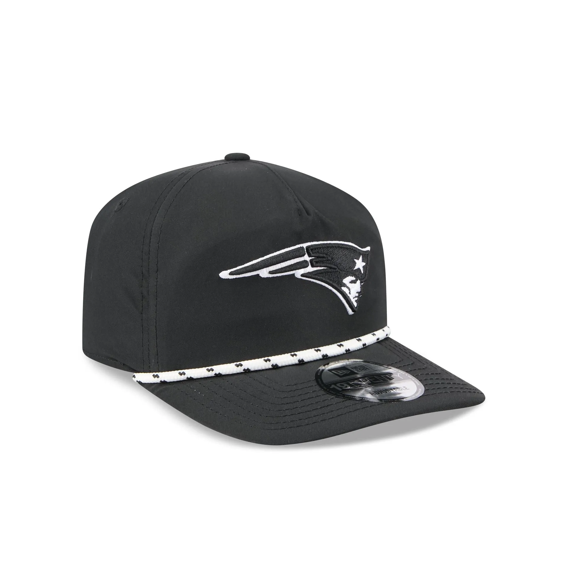 New England Patriots Black and White Rope 19TWENTY Snapback Hat sold by New Era product image thumbnail 3