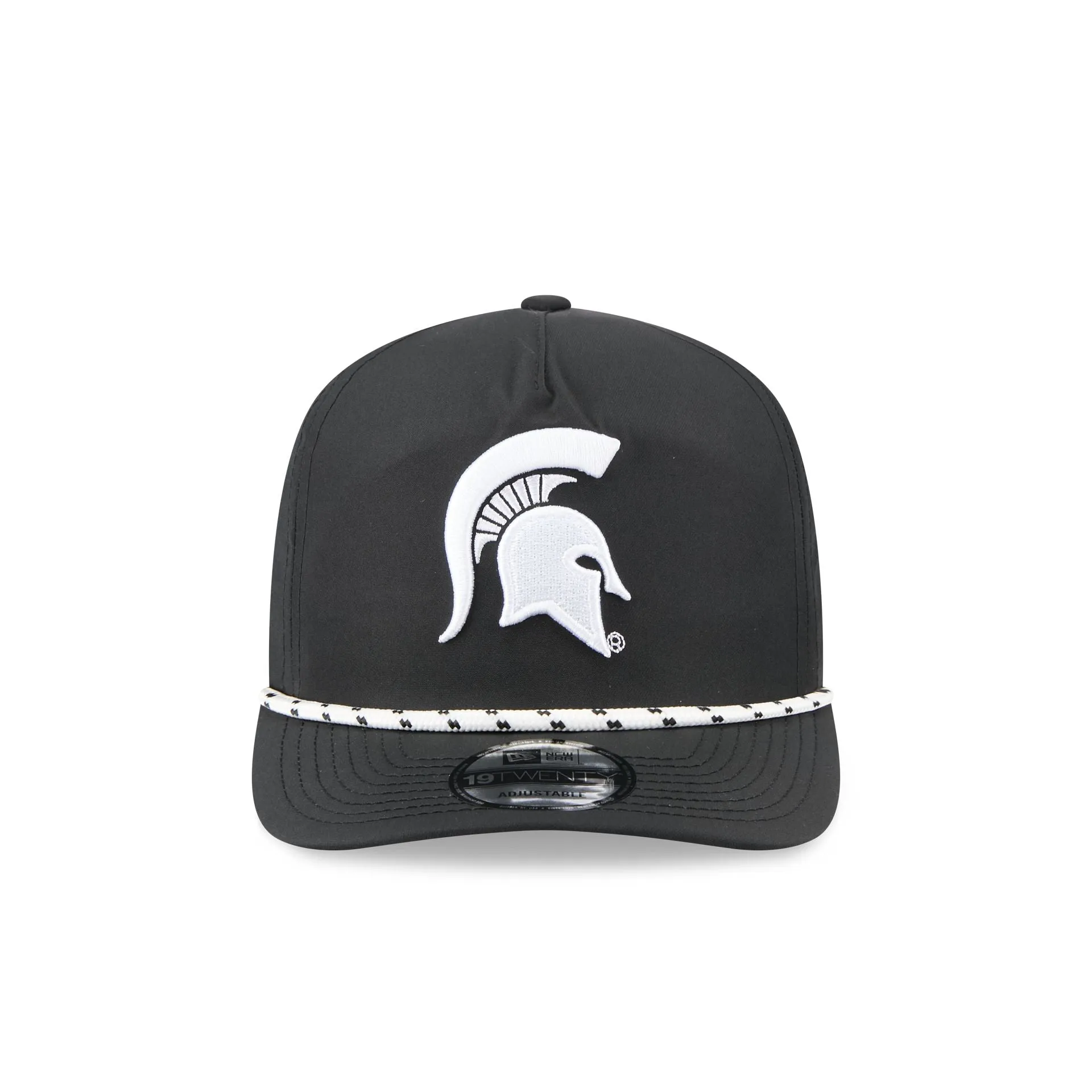 Michigan State Spartans Black and White Rope 19TWENTY Snapback Hat sold by New Era product image thumbnail 2