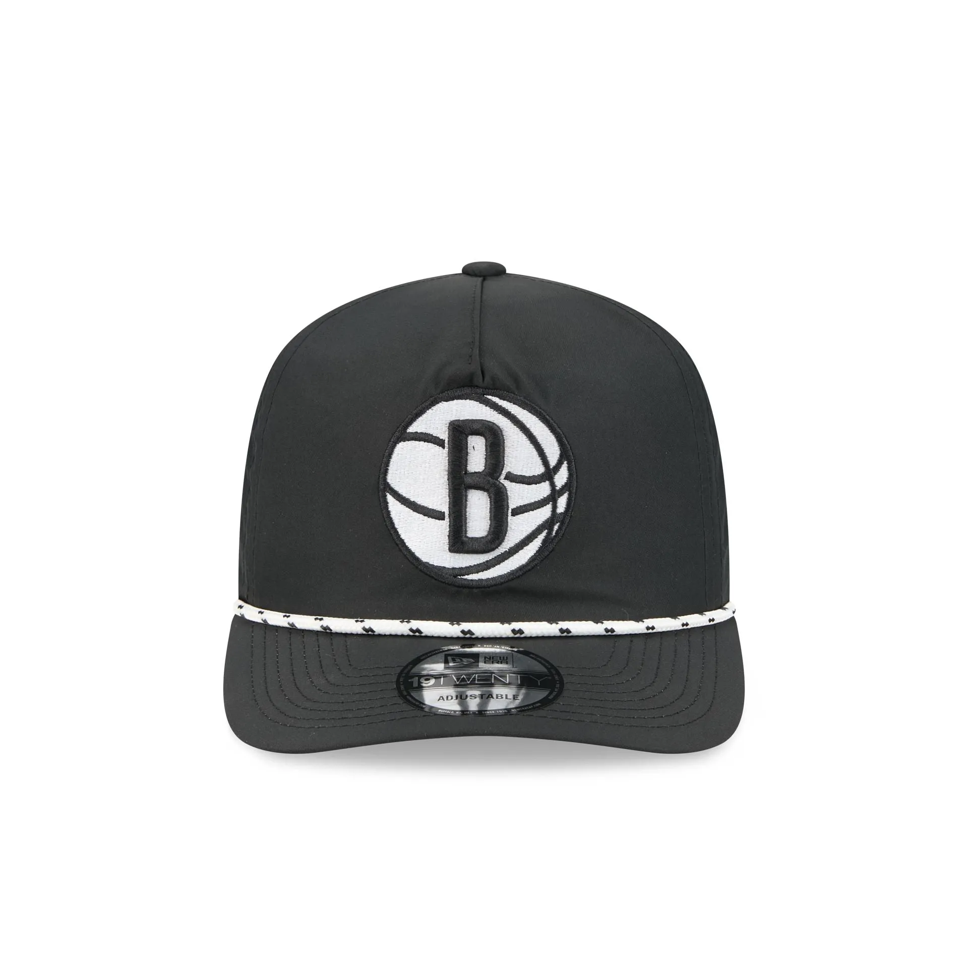 Brooklyn Nets Black and White Rope 19TWENTY Snapback Hat sold by New Era product image thumbnail 2