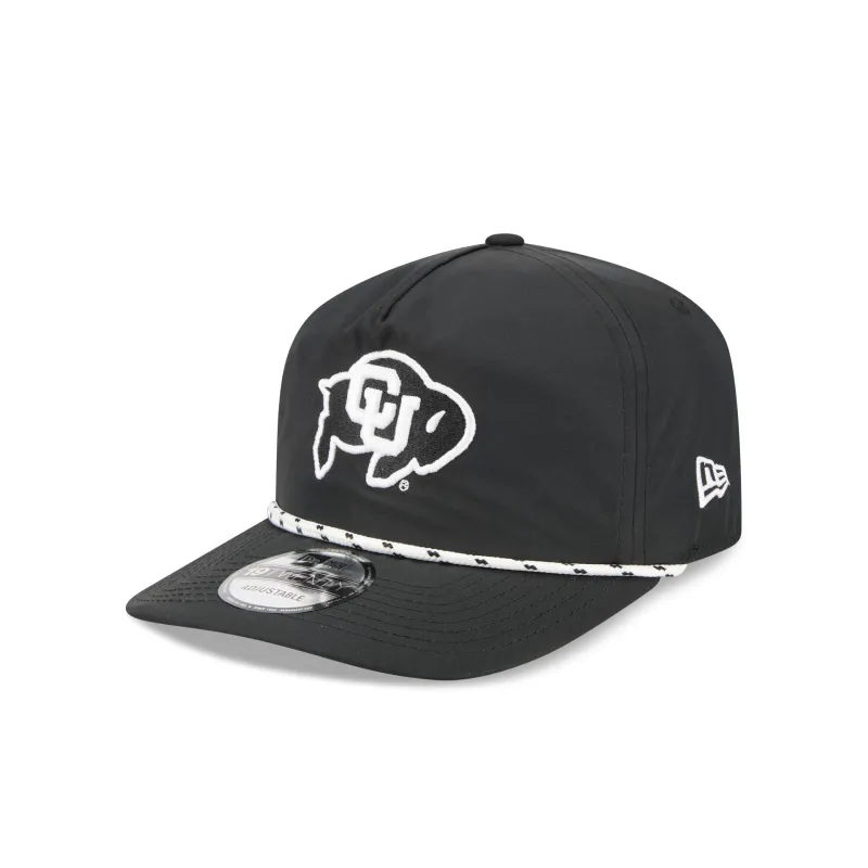 Colorado Buffaloes Black and White Rope 19TWENTY Snapback Hat sold by New Era