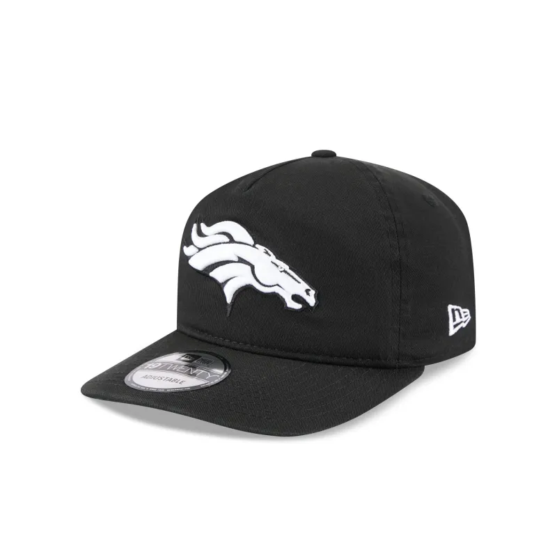 Denver Broncos Black and White 19TWENTY Snapback Hat sold by New Era