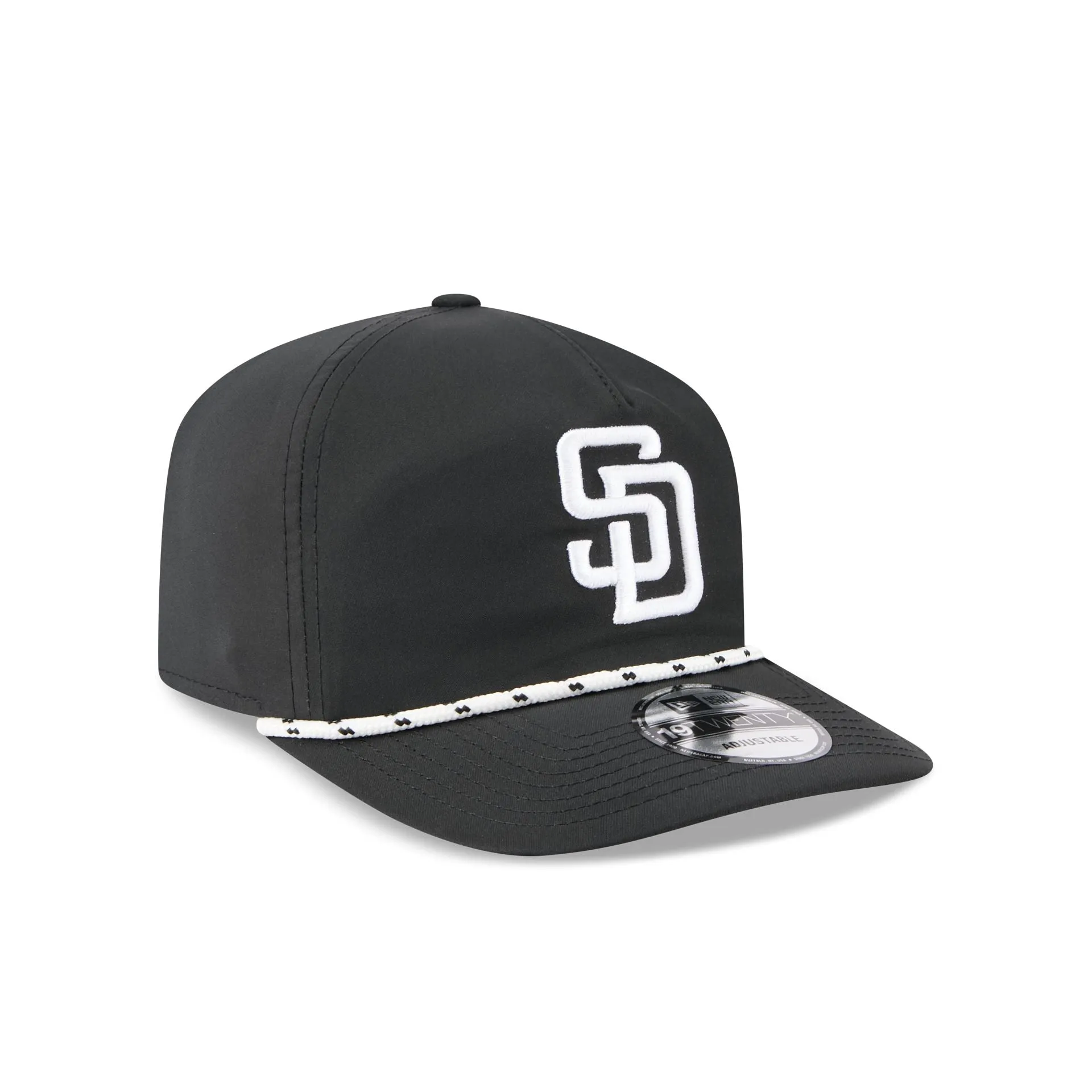 San Diego Padres Black and White Rope 19TWENTY Snapback Hat sold by New Era product image thumbnail 3