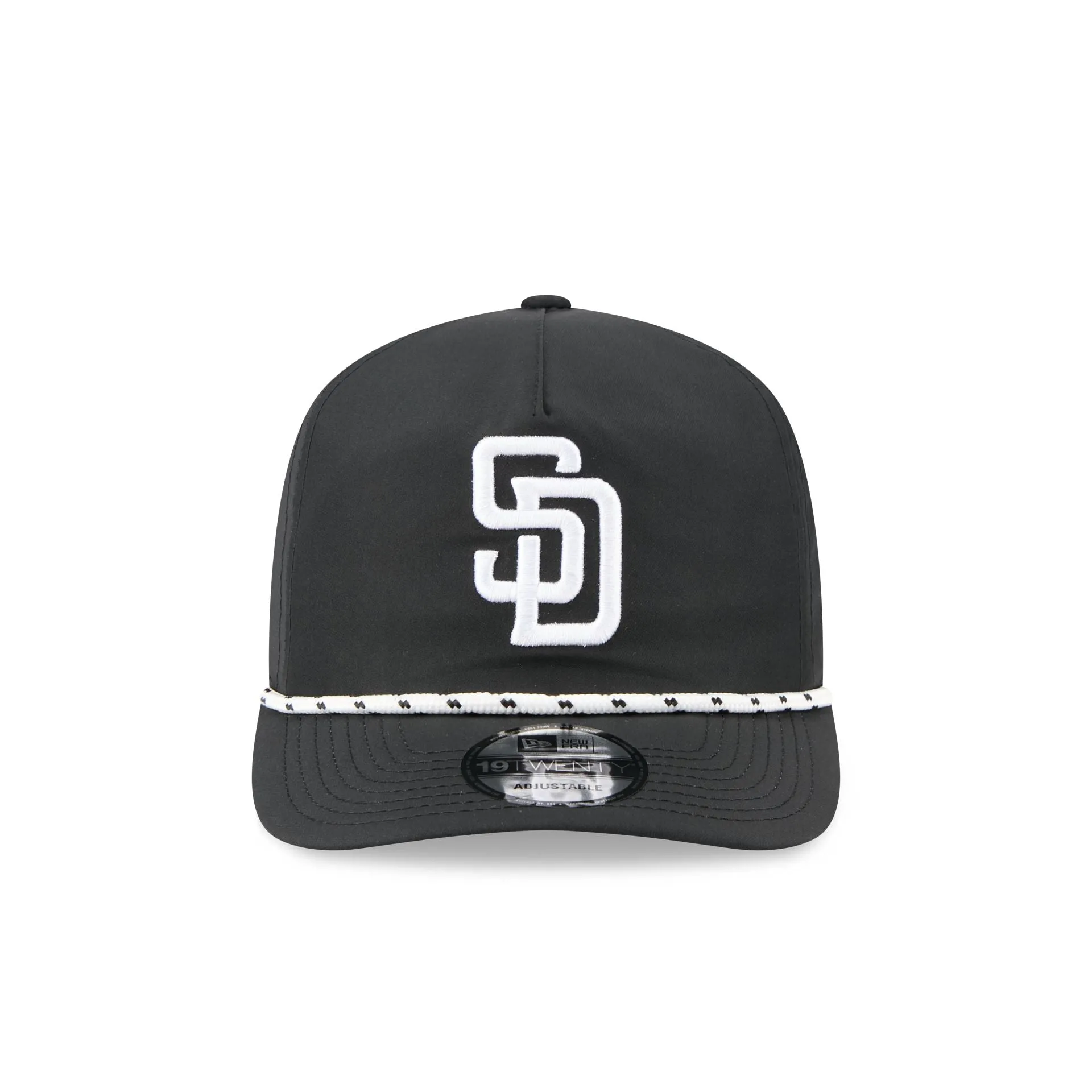 San Diego Padres Black and White Rope 19TWENTY Snapback Hat sold by New Era product image thumbnail 2