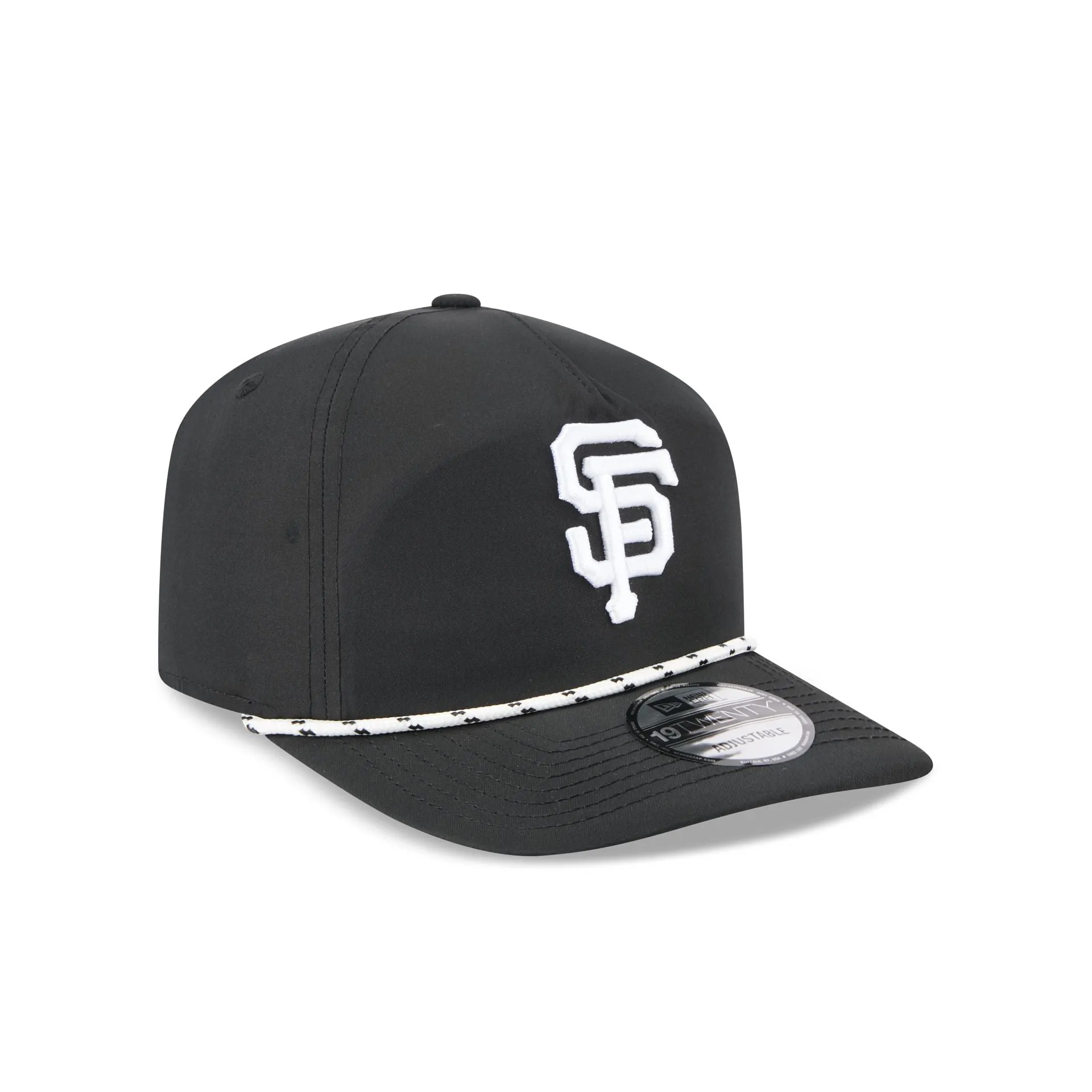 San Francisco Giants Black and White Rope 19TWENTY Snapback Hat sold by New Era product image thumbnail 3