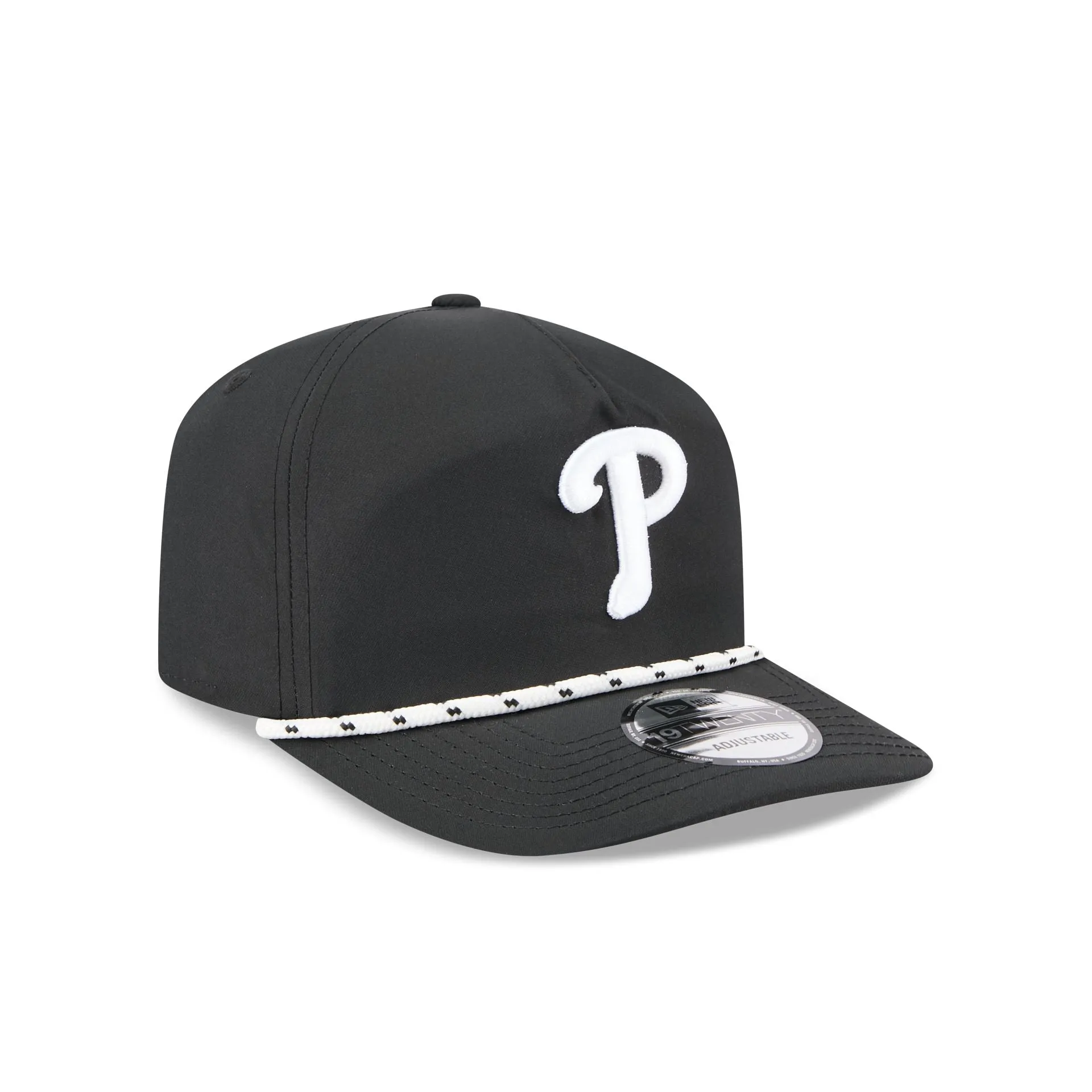 Philadelphia Phillies Black and White Rope 19TWENTY Snapback Hat sold by New Era product image thumbnail 3