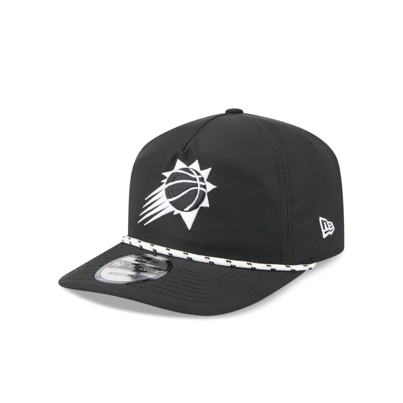 Phoenix Suns Black and White Rope 19TWENTY Snapback Hat sold by New Era