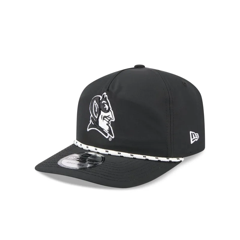 Duke Blue Devils Black and White Rope 19TWENTY Snapback Hat sold by New Era