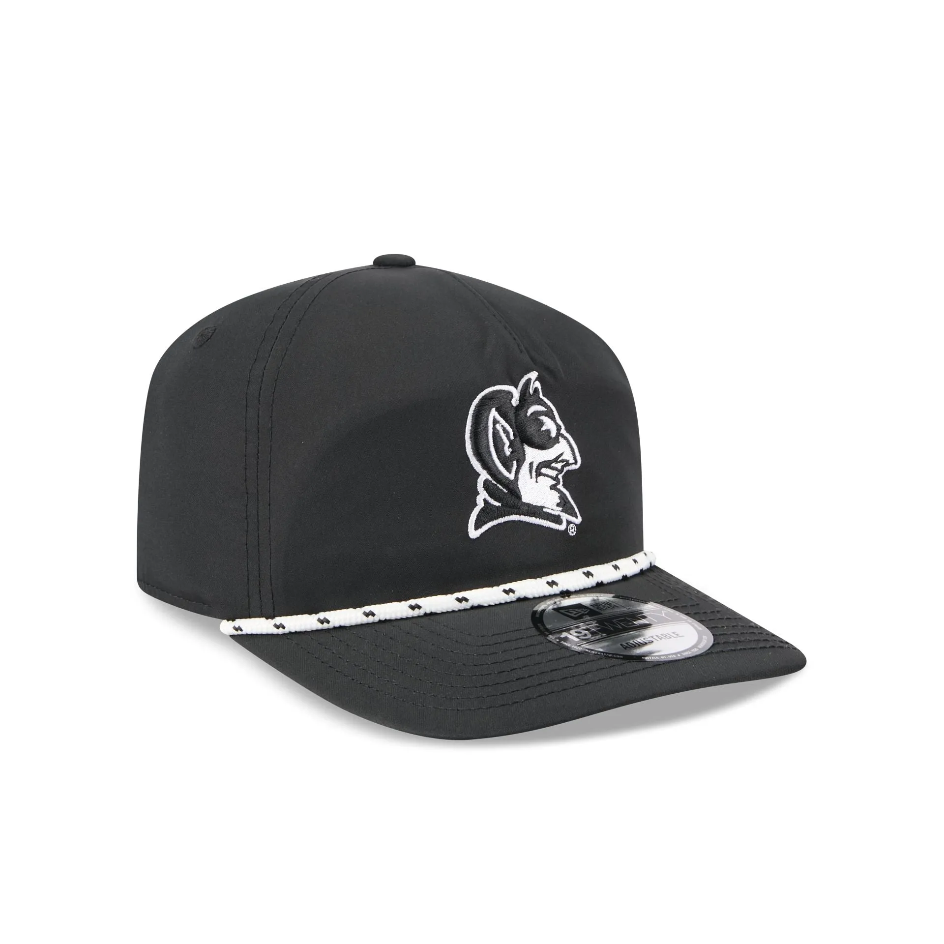 Duke Blue Devils Black and White Rope 19TWENTY Snapback Hat sold by New Era product image thumbnail 3