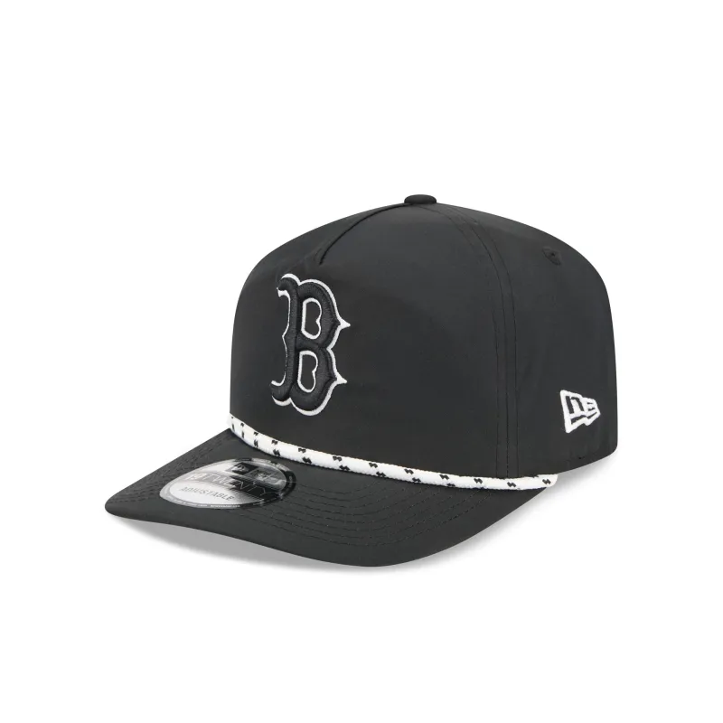 Boston Red Sox Black and White Rope 19TWENTY Snapback Hat sold by New Era