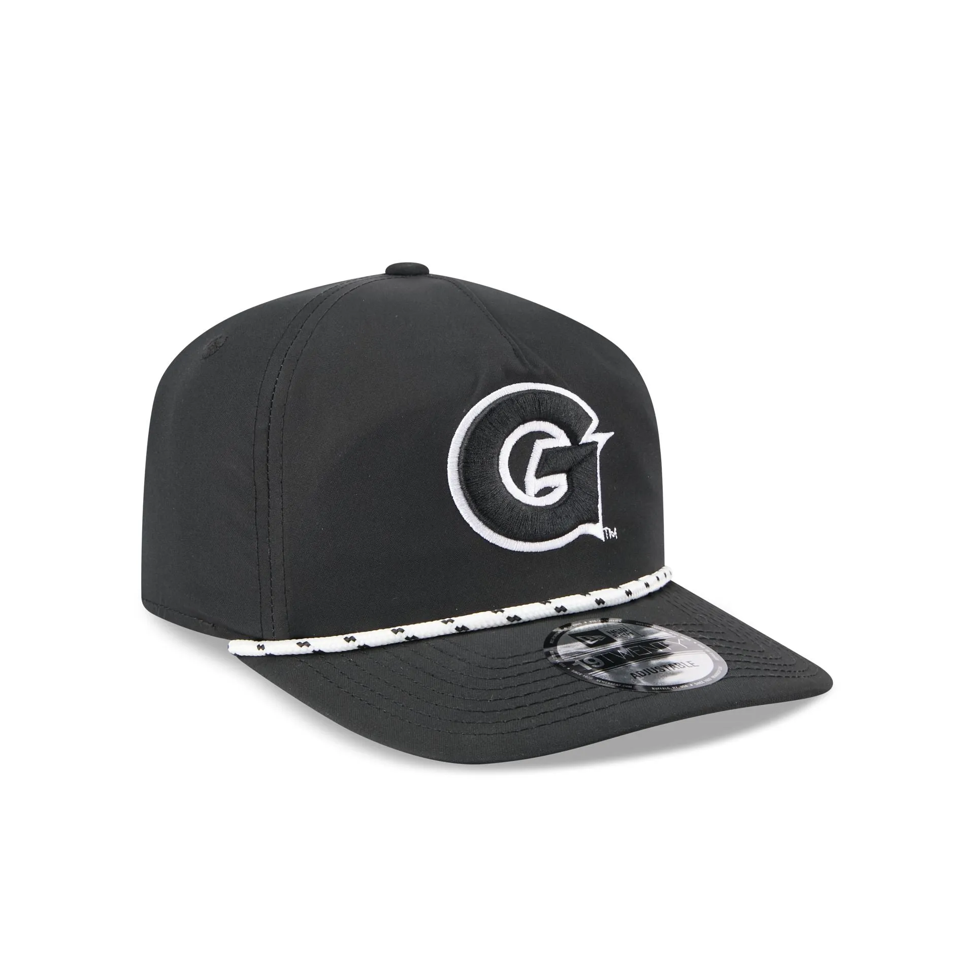 Georgetown Hoyas Black and White Rope 19TWENTY Snapback Hat sold by New Era product image thumbnail 3