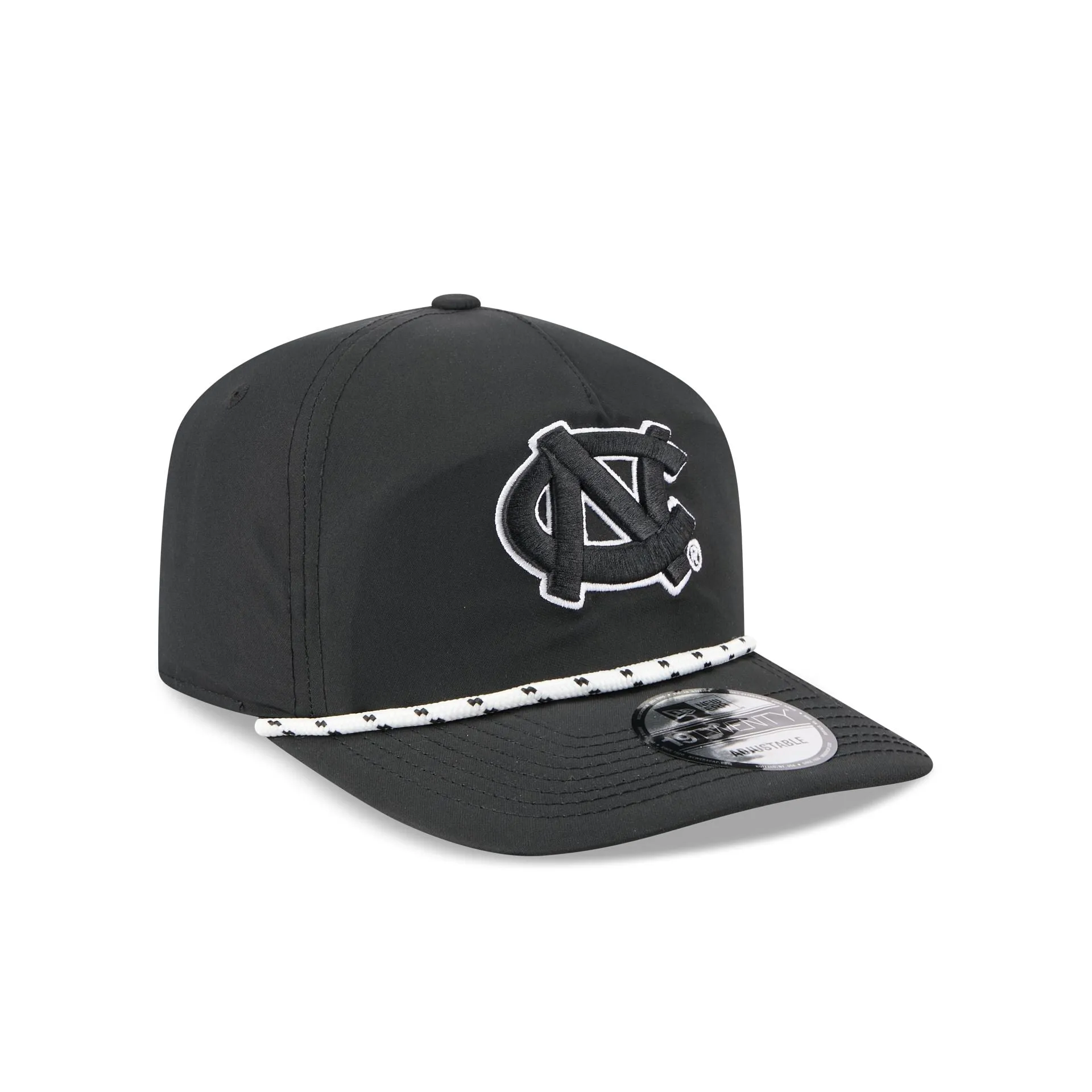 North Carolina Tar Heels Black and White Rope 19TWENTY Snapback Hat sold by New Era product image thumbnail 3