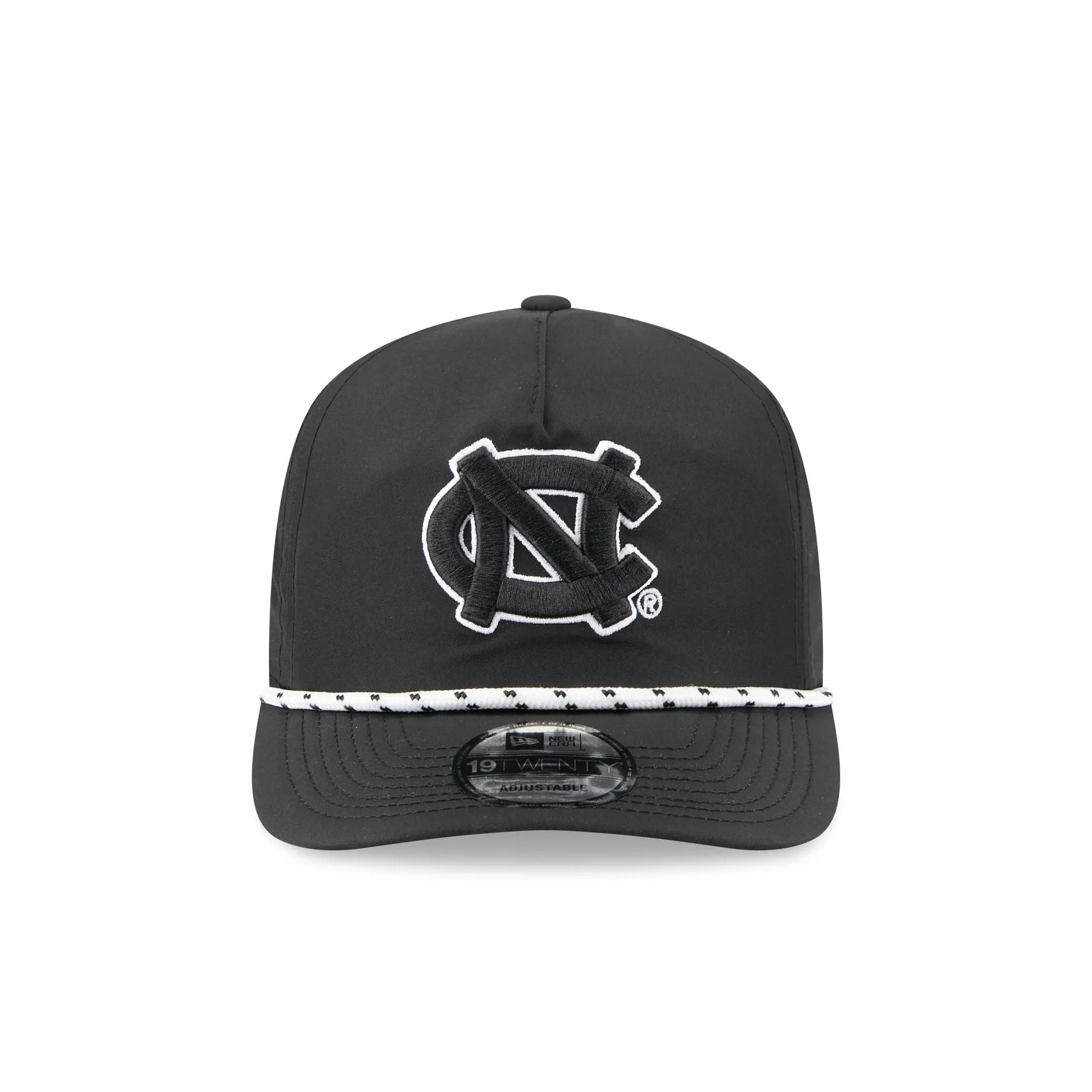 North Carolina Tar Heels Black and White Rope 19TWENTY Snapback Hat sold by New Era product image thumbnail 2