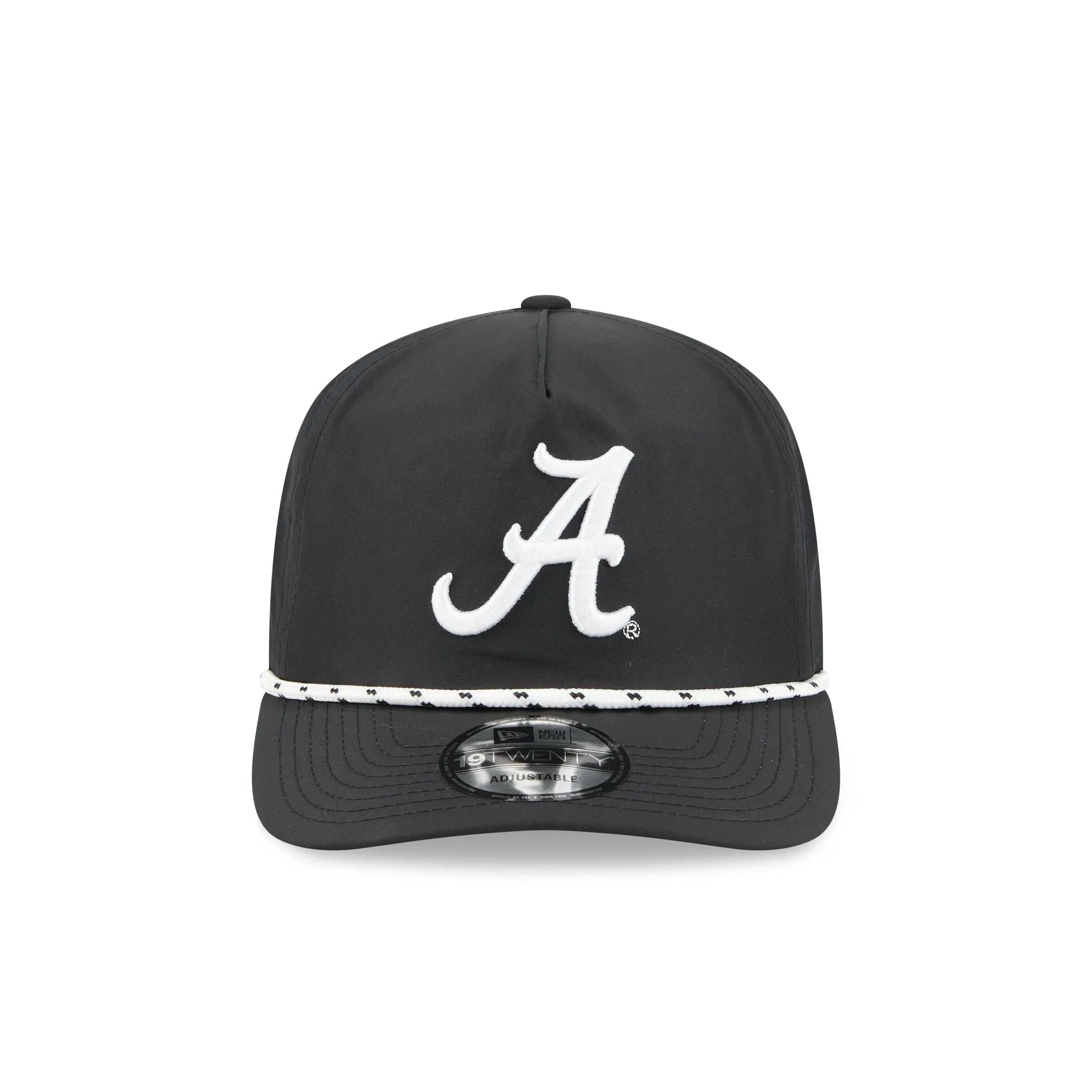 Alabama Crimson Tide Black and White Rope 19TWENTY Snapback Hat sold by New Era product image thumbnail 2