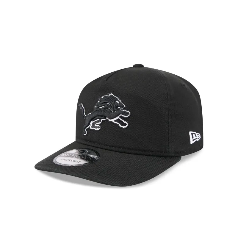 Detroit Lions Black and White 19TWENTY Snapback Hat sold by New Era