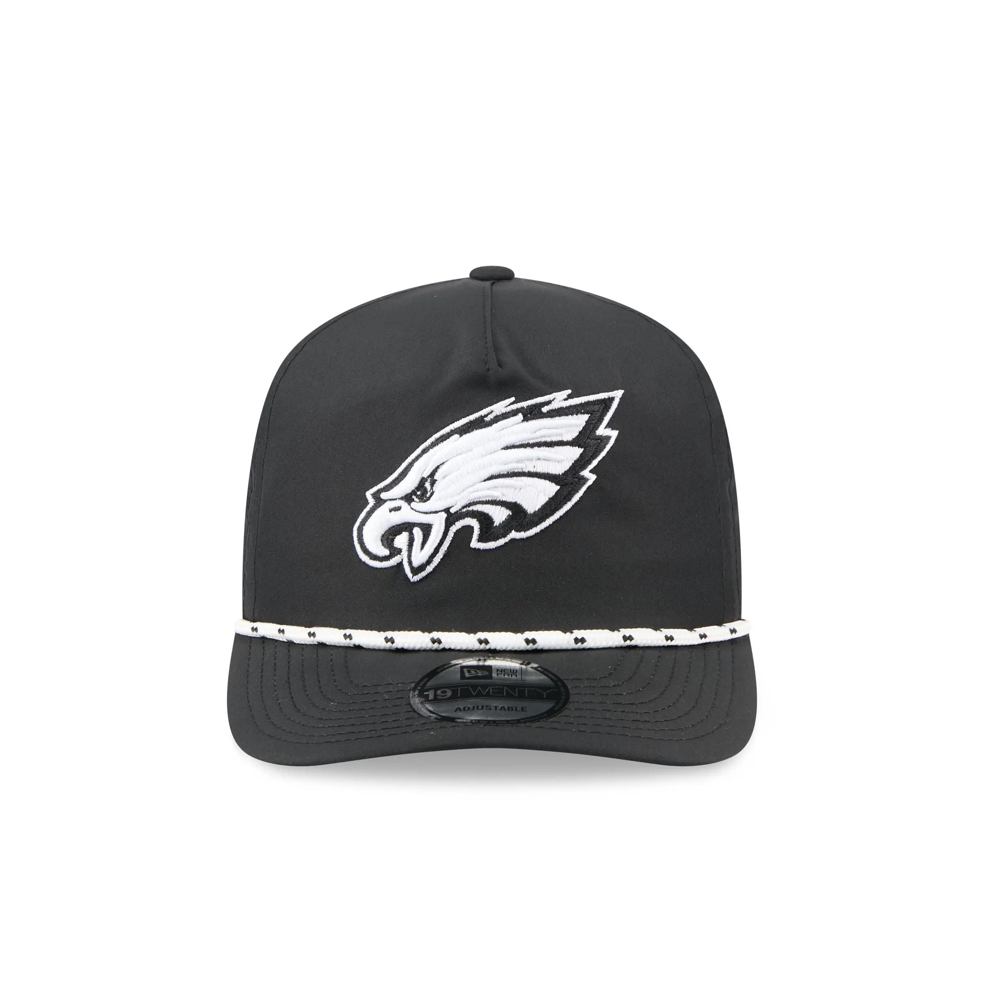 Philadelphia Eagles Black and White Rope 19TWENTY Snapback Hat sold by New Era product image thumbnail 2