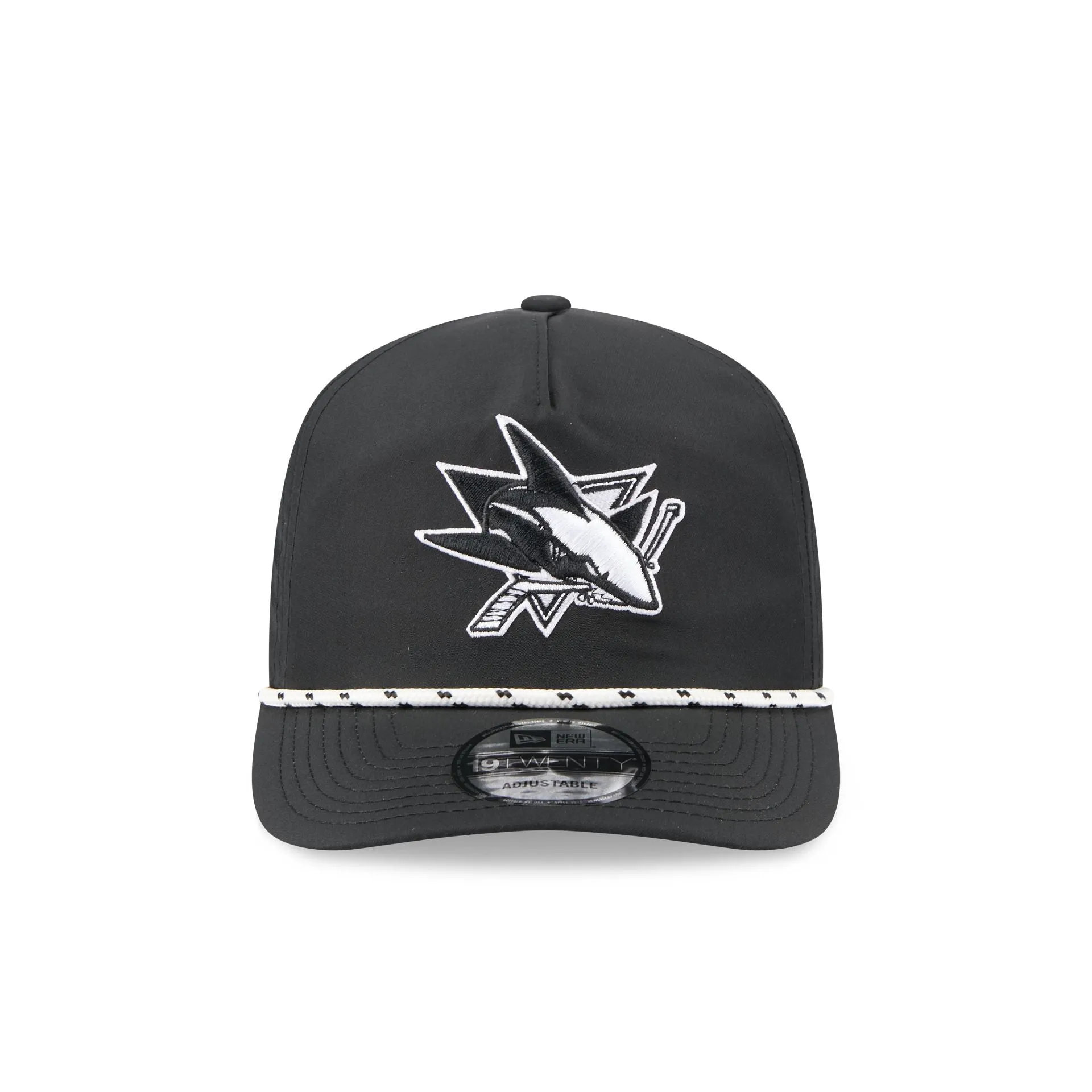 San Jose Sharks Black and White Rope 19TWENTY Snapback Hat sold by New Era product image thumbnail 2