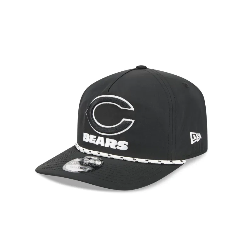 Chicago Bears Black and White Rope 19TWENTY Snapback Hat sold by New Era