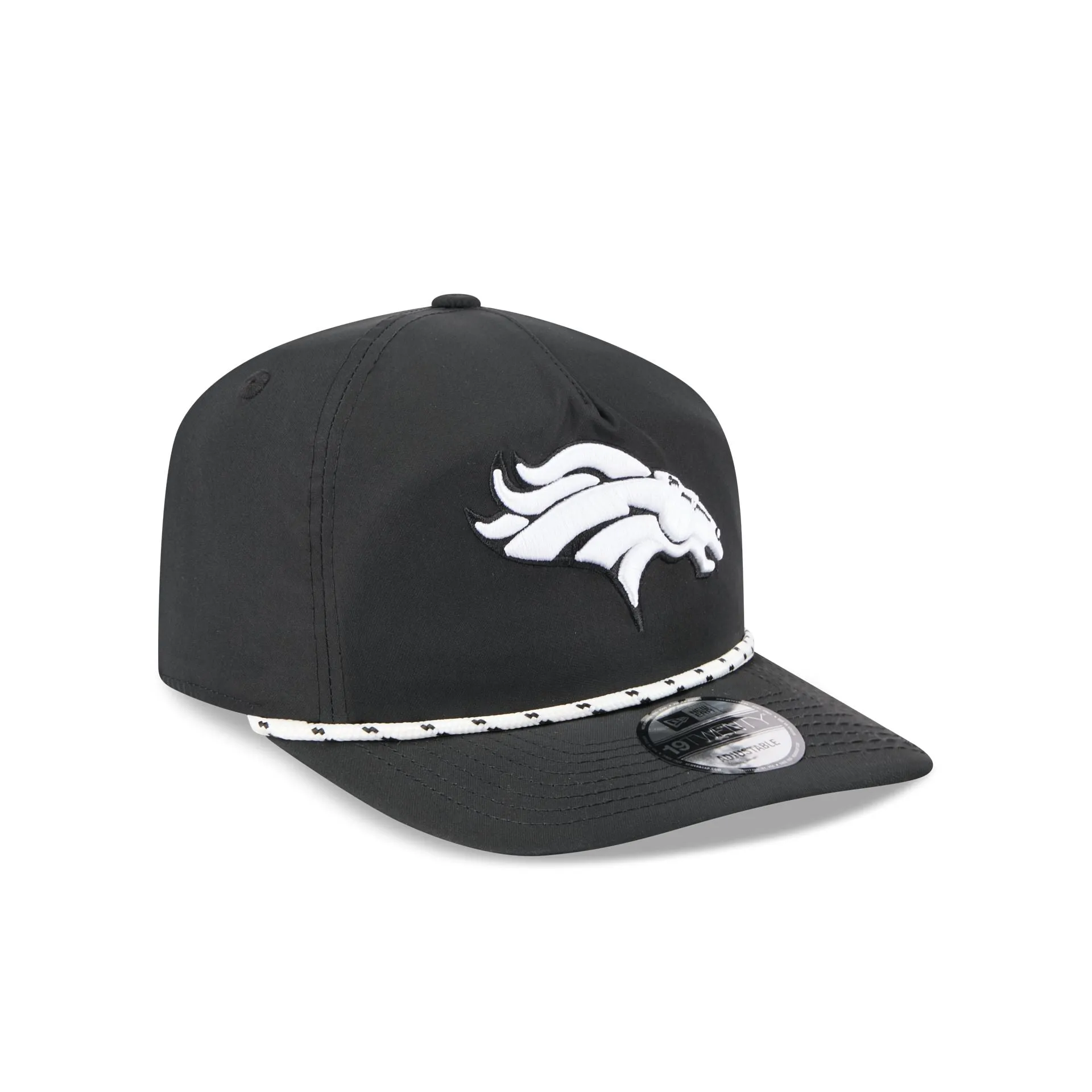 Denver Broncos Black and White Rope 19TWENTY Snapback Hat sold by New Era product image thumbnail 3