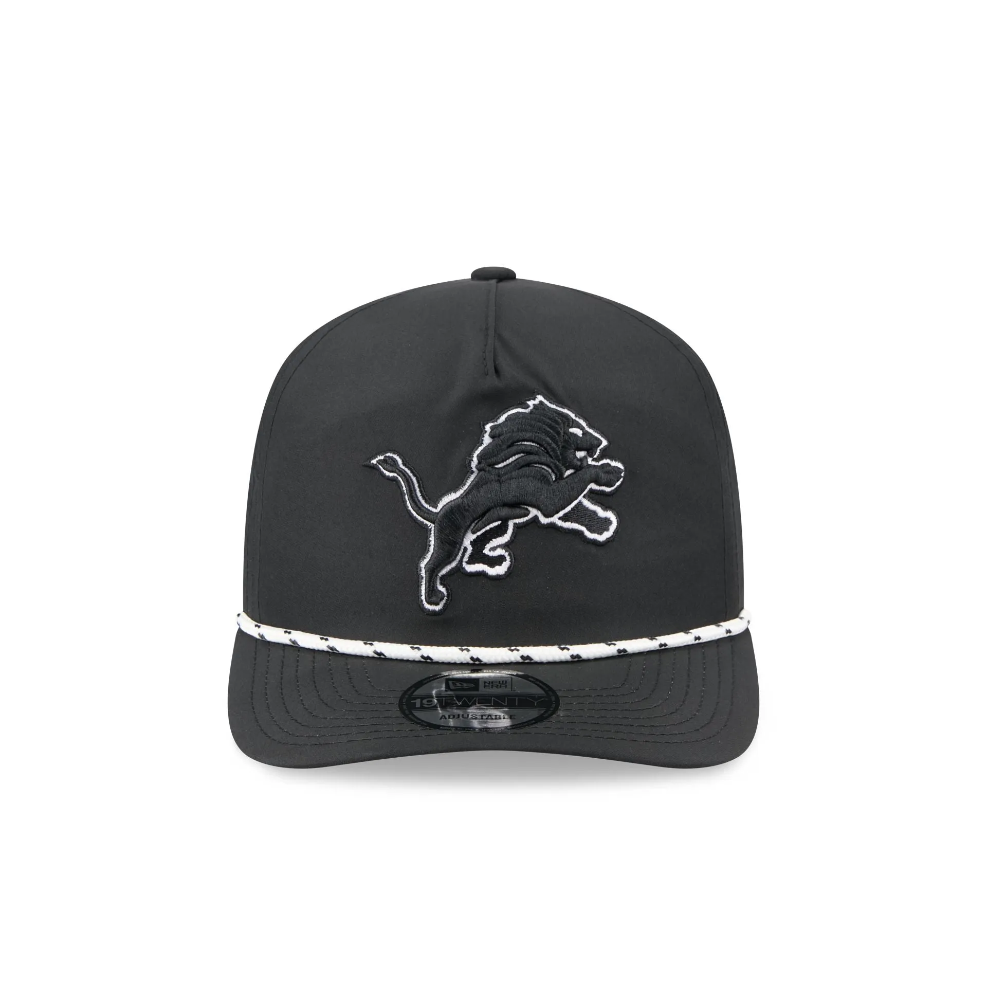 Detroit Lions Black and White Rope 19TWENTY Snapback Hat sold by New Era product image thumbnail 2